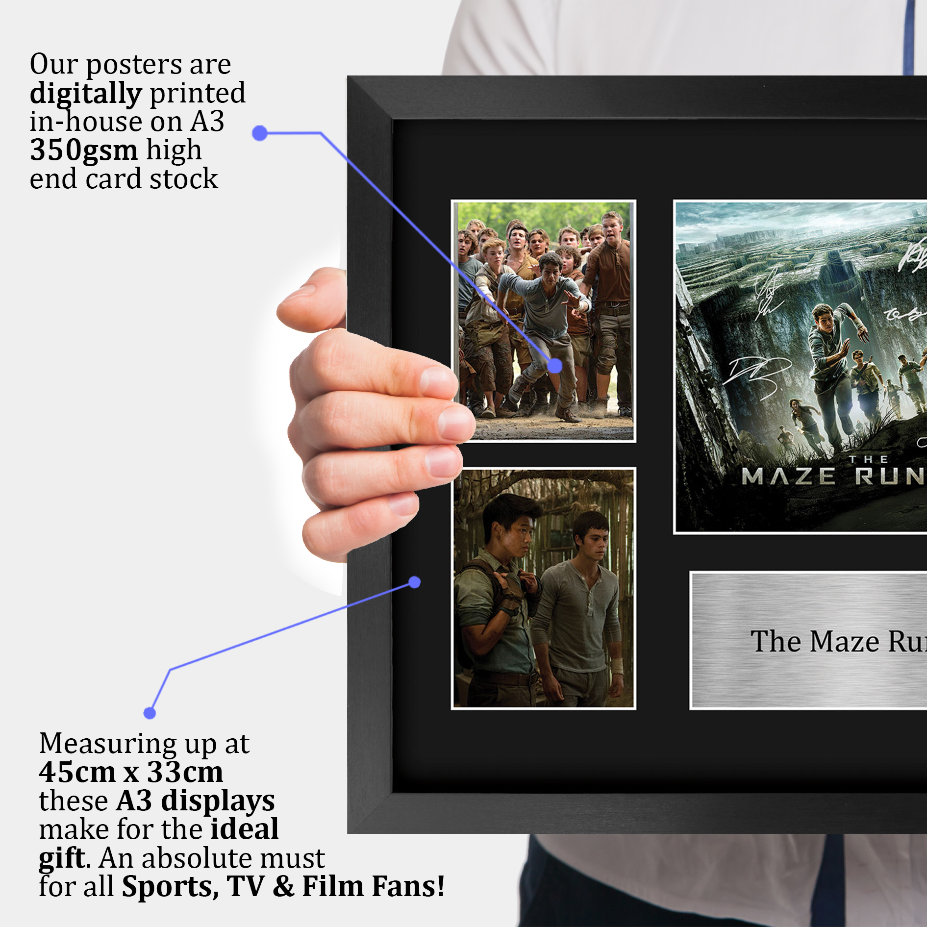 The Maze Runner Excellent Gift Idea Printed Poster Framed Picture for Movie Fans - Picture 46 of 57