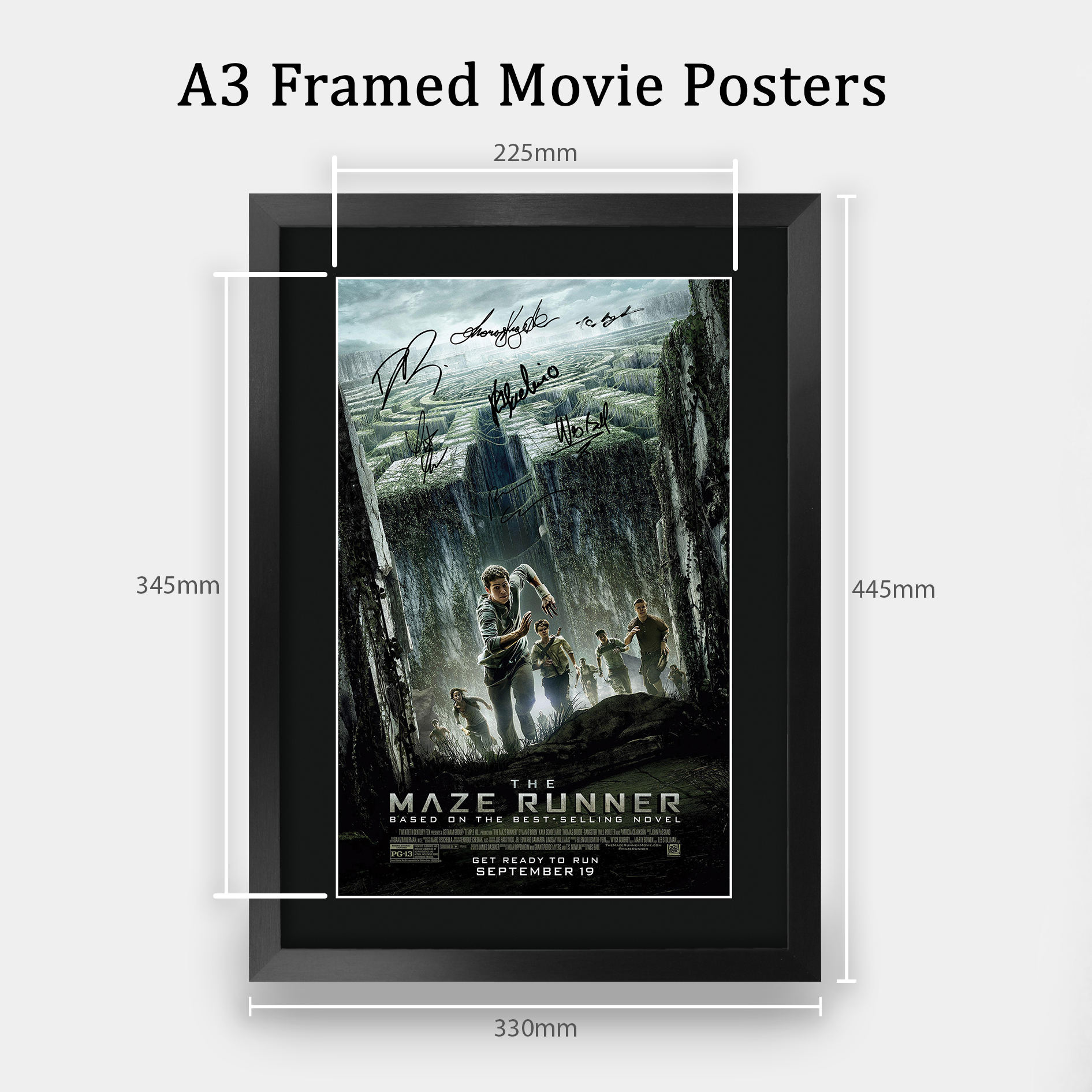 The Maze Runner Excellent Gift Idea Printed Poster Framed Picture for Movie Fans - Picture 38 of 57