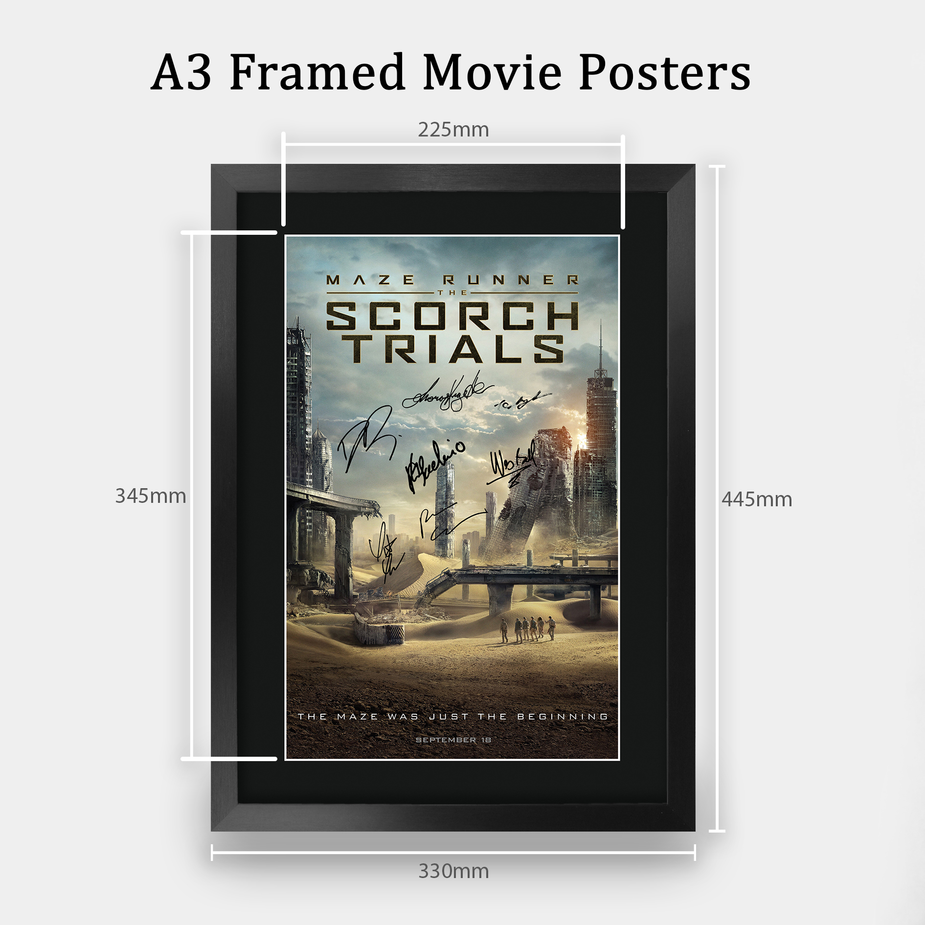 The Maze Runner Excellent Gift Idea Printed Poster Framed Picture for Movie Fans - Picture 52 of 57