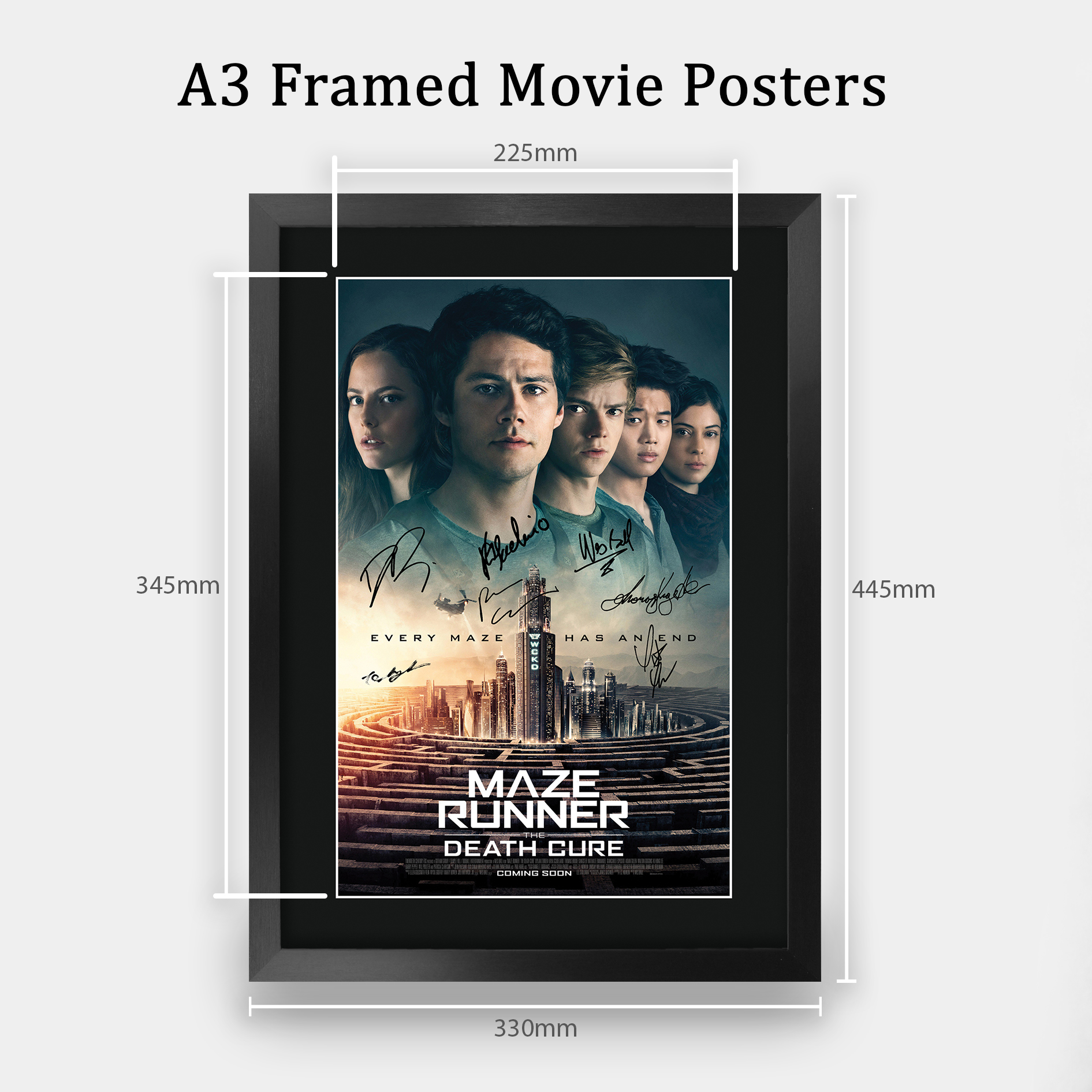 The Maze Runner Excellent Gift Idea Printed Poster Framed Picture for Movie Fans - Picture 31 of 57