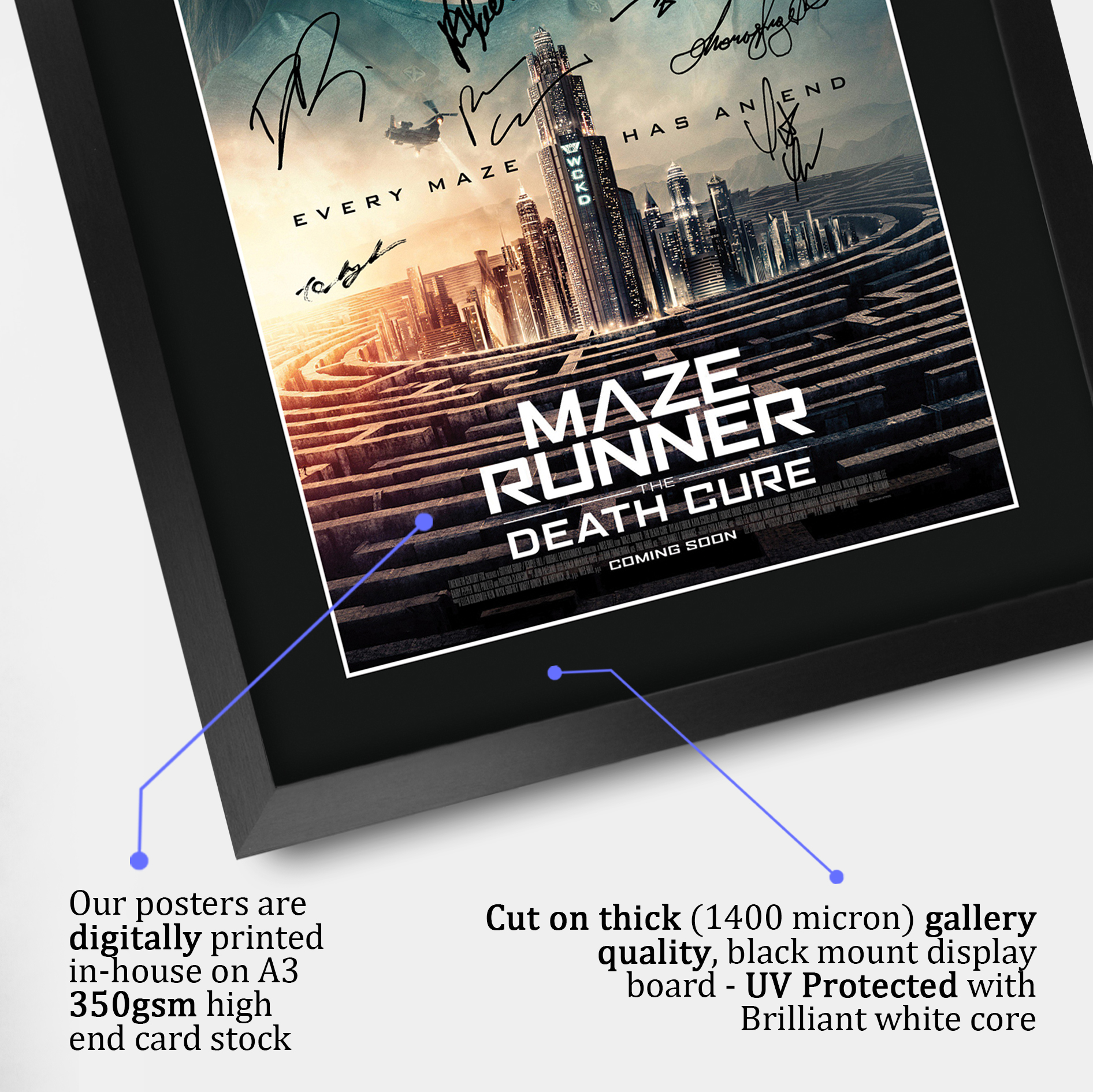 The Maze Runner Excellent Gift Idea Printed Poster Framed Picture for Movie Fans - Picture 33 of 57