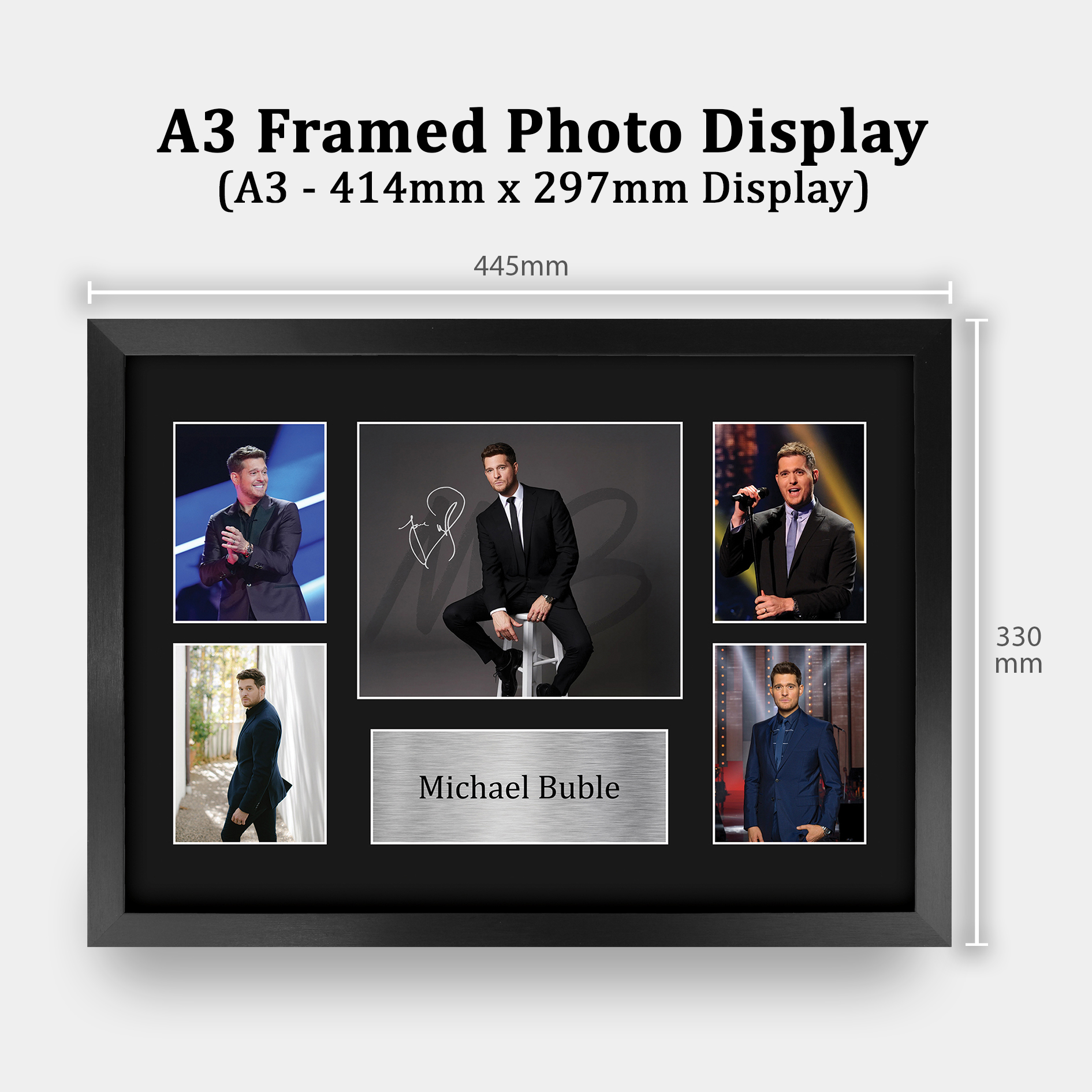 Michael Buble Signed Pre Printed Autograph A4 Photo Gift For a Jazz Fan - Bild 19 von 31