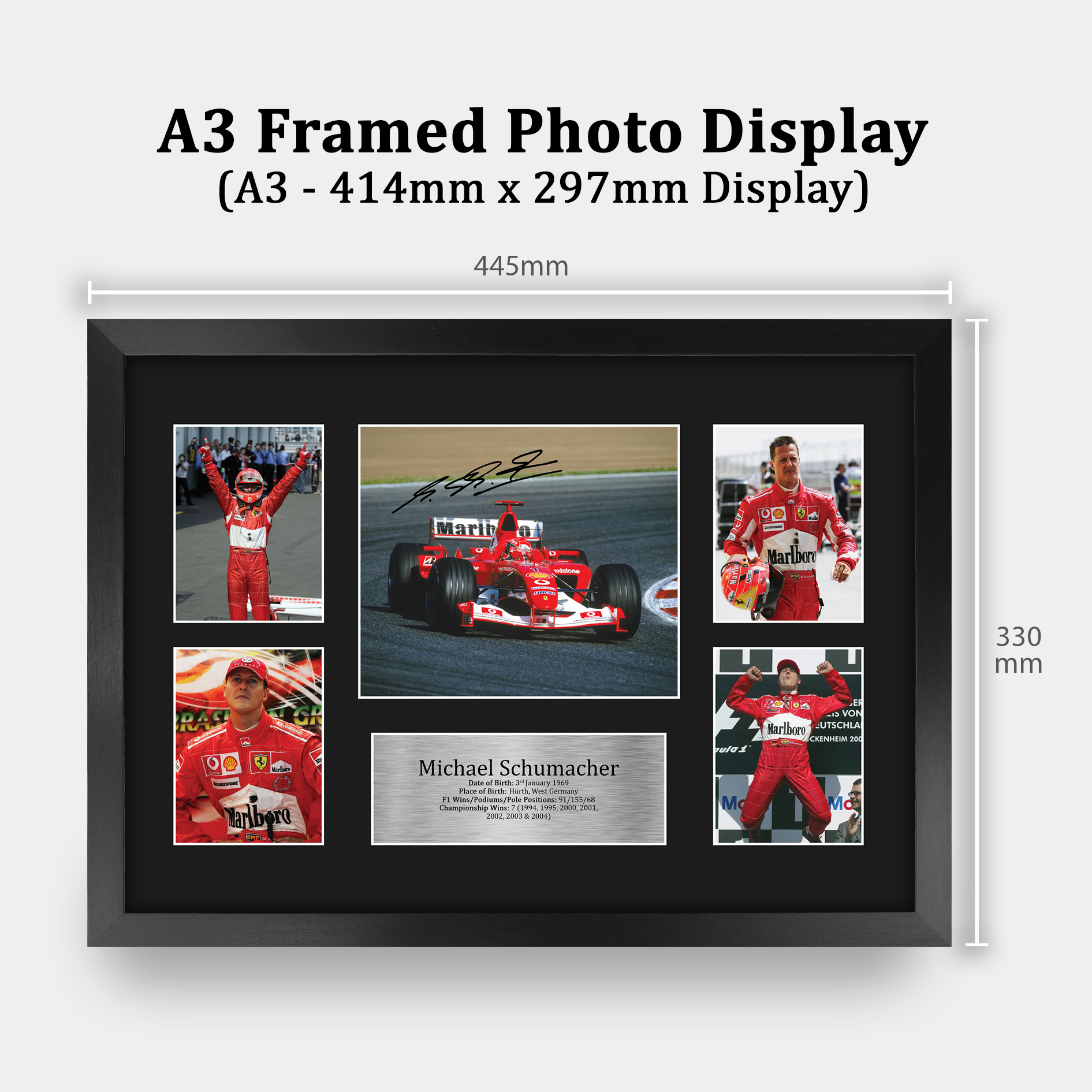 Michael Schumacher Signed Pre Printed Autograph A4 Photo Gift For a F1 Fan - Picture 19 of 24