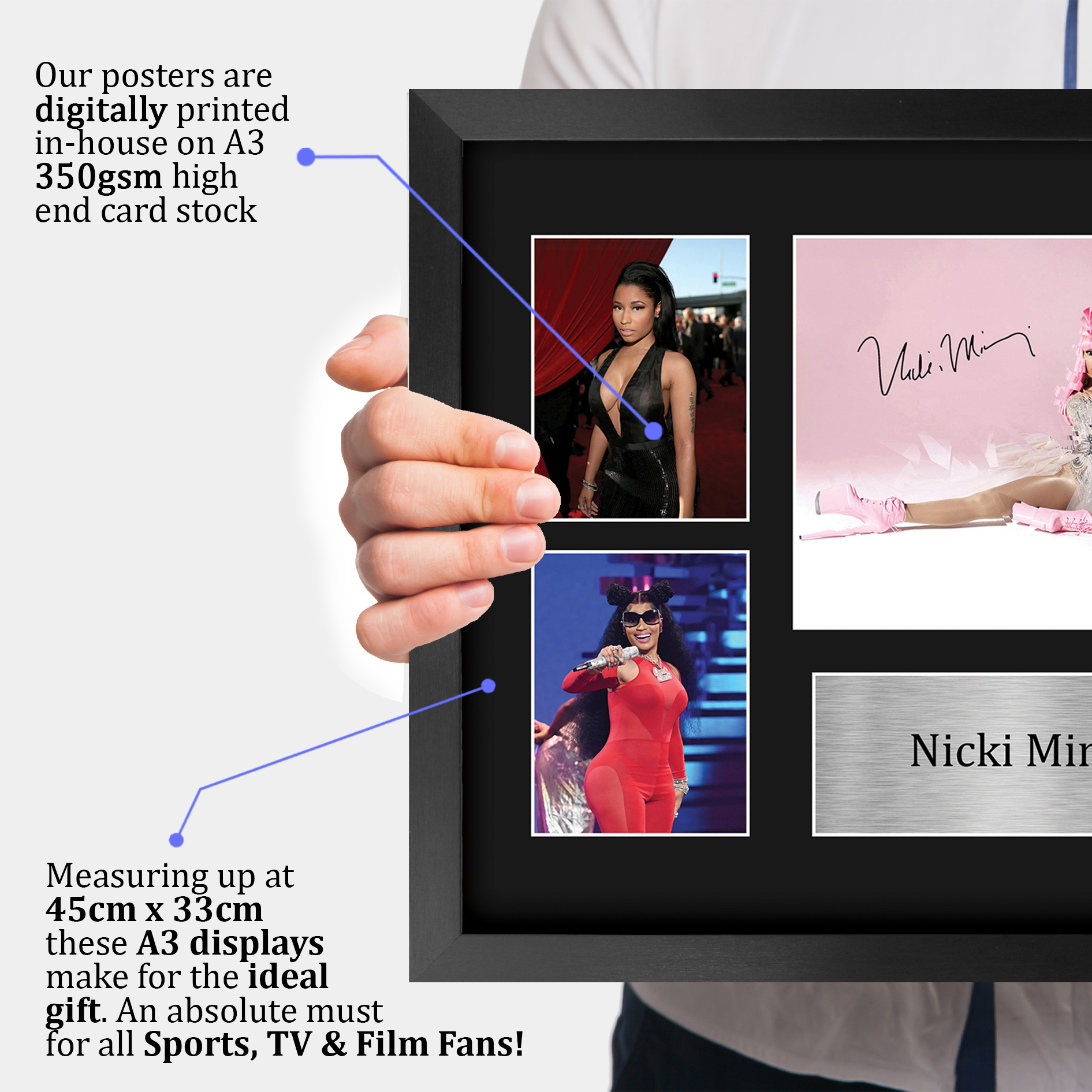 Nicki Minaj Signed Pre Printed Autograph A4 Photo Gift For a Rap Fan - Imagen 20 de 24