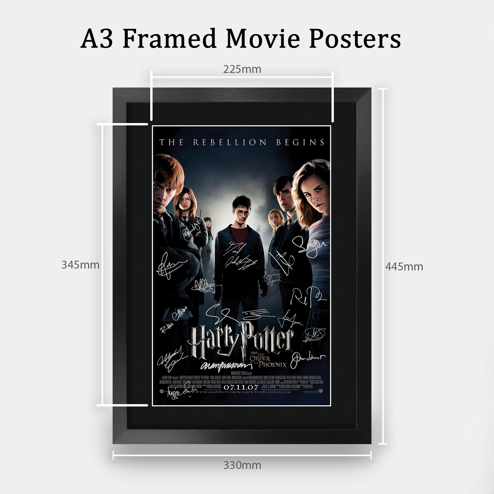 Harry Potter Movie Collection Framed Signed Movie A3 Posters Autographs Prints - Picture 95 of 143