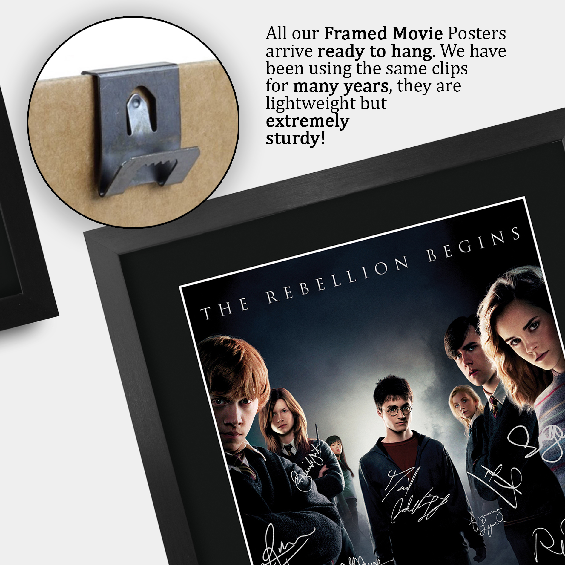Harry Potter Movie Collection Framed Signed Movie A3 Posters Autographs Prints - Picture 98 of 143