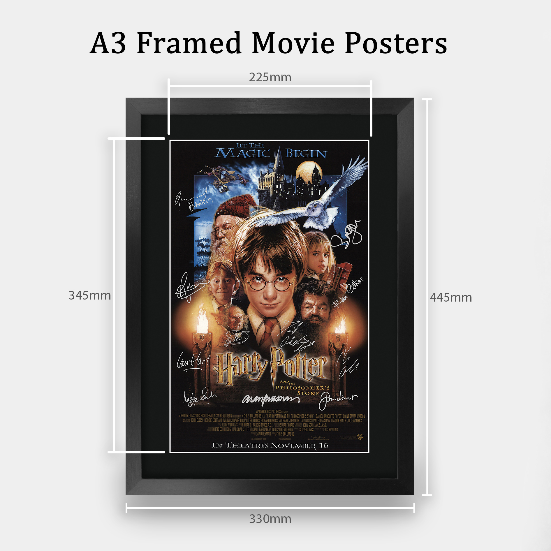 Harry Potter Movie Collection Framed Signed Movie A3 Posters Autographs Prints - Picture 74 of 143