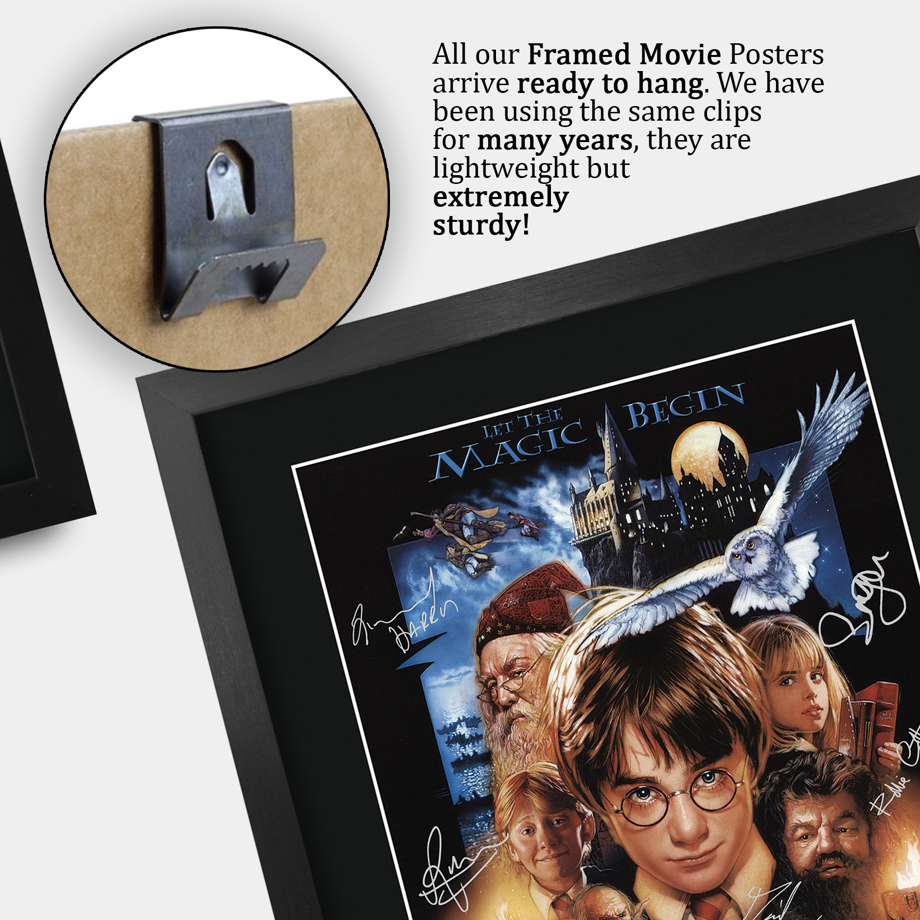Harry Potter Movie Collection Framed Signed Movie A3 Posters Autographs Prints - Picture 77 of 143