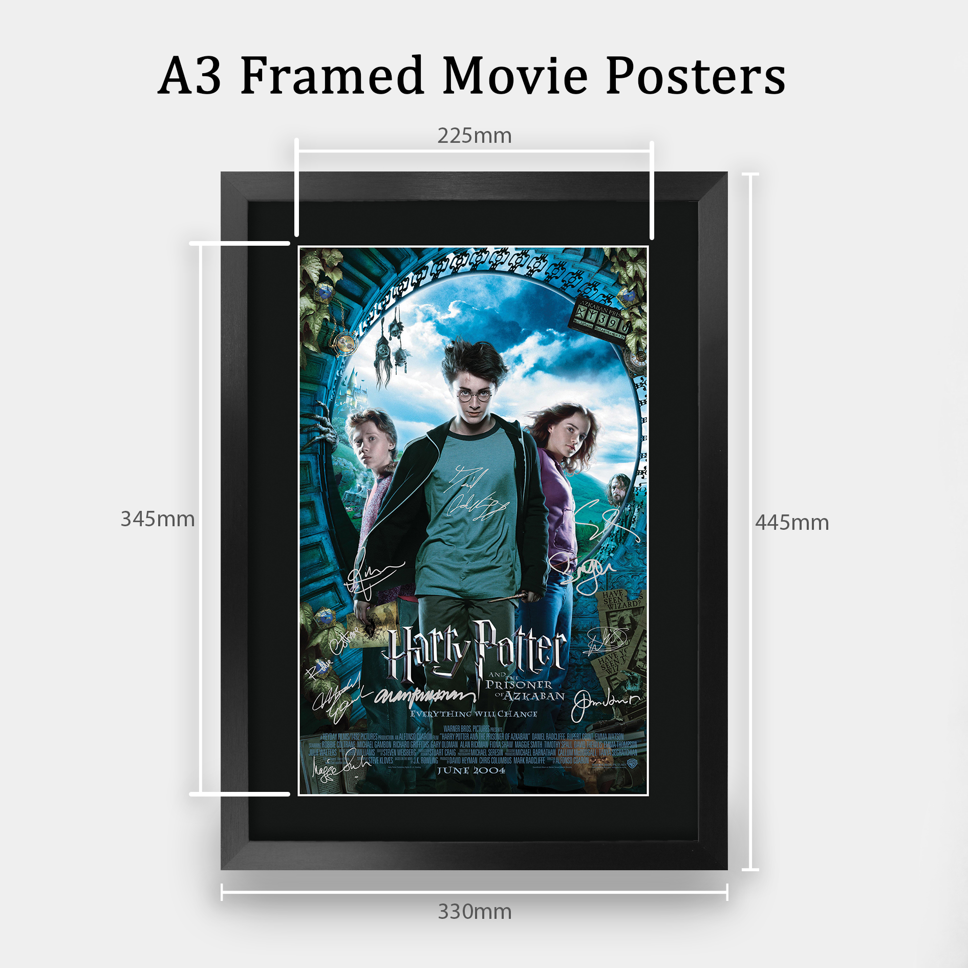 Harry Potter Movie Collection Framed Signed Movie A3 Posters Autographs Prints - Picture 102 of 143