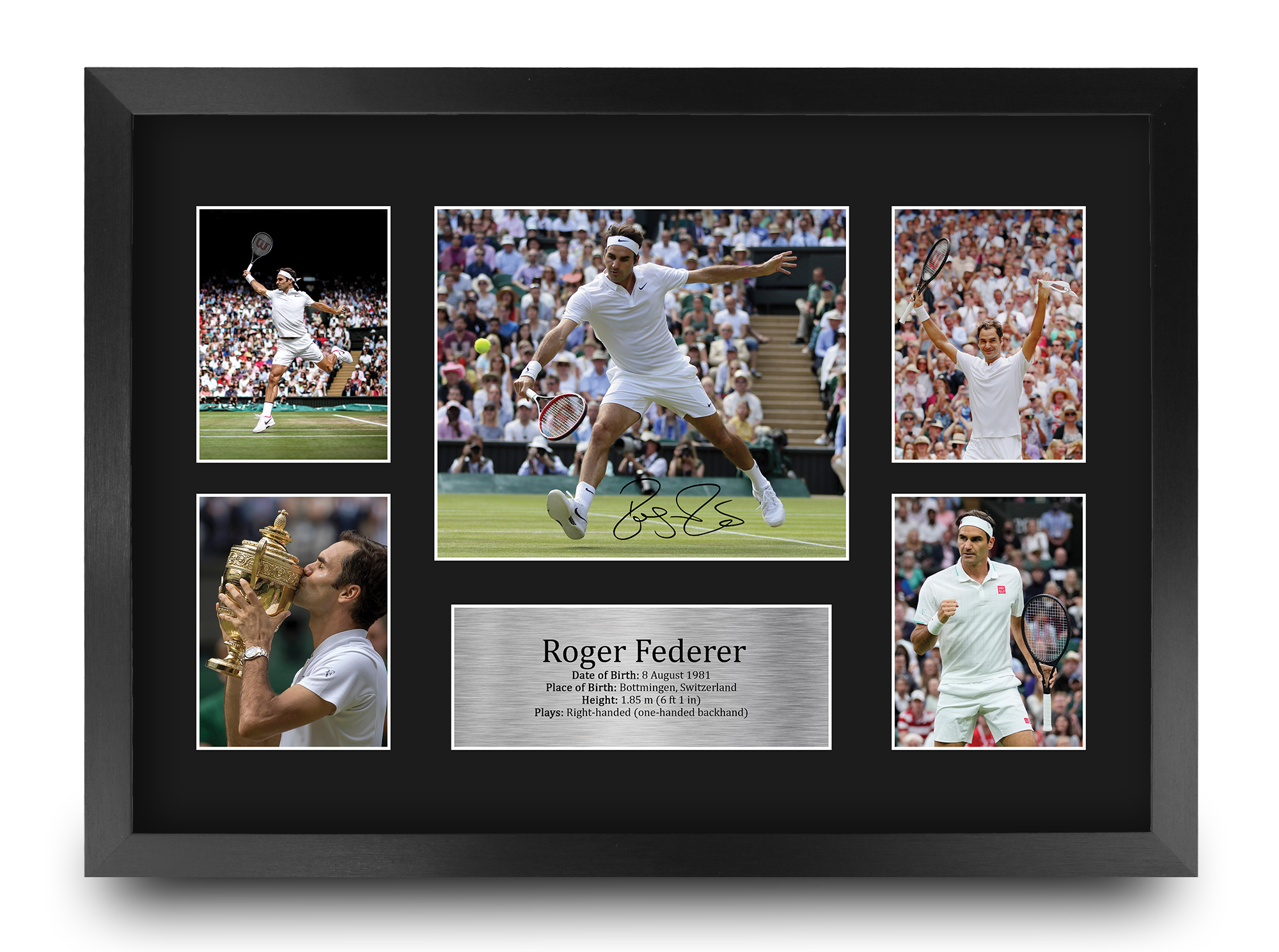 Roger Federer signed autograph photo ROGER FEDERER federer tennis print Framed 