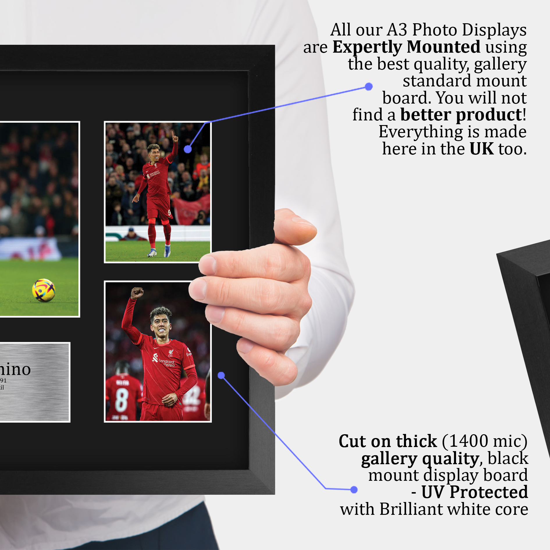 Autografo Roberto Firmino firmato A4 incorniciato stampato Liverpool stampa LFC regalo - Foto 21 di 24