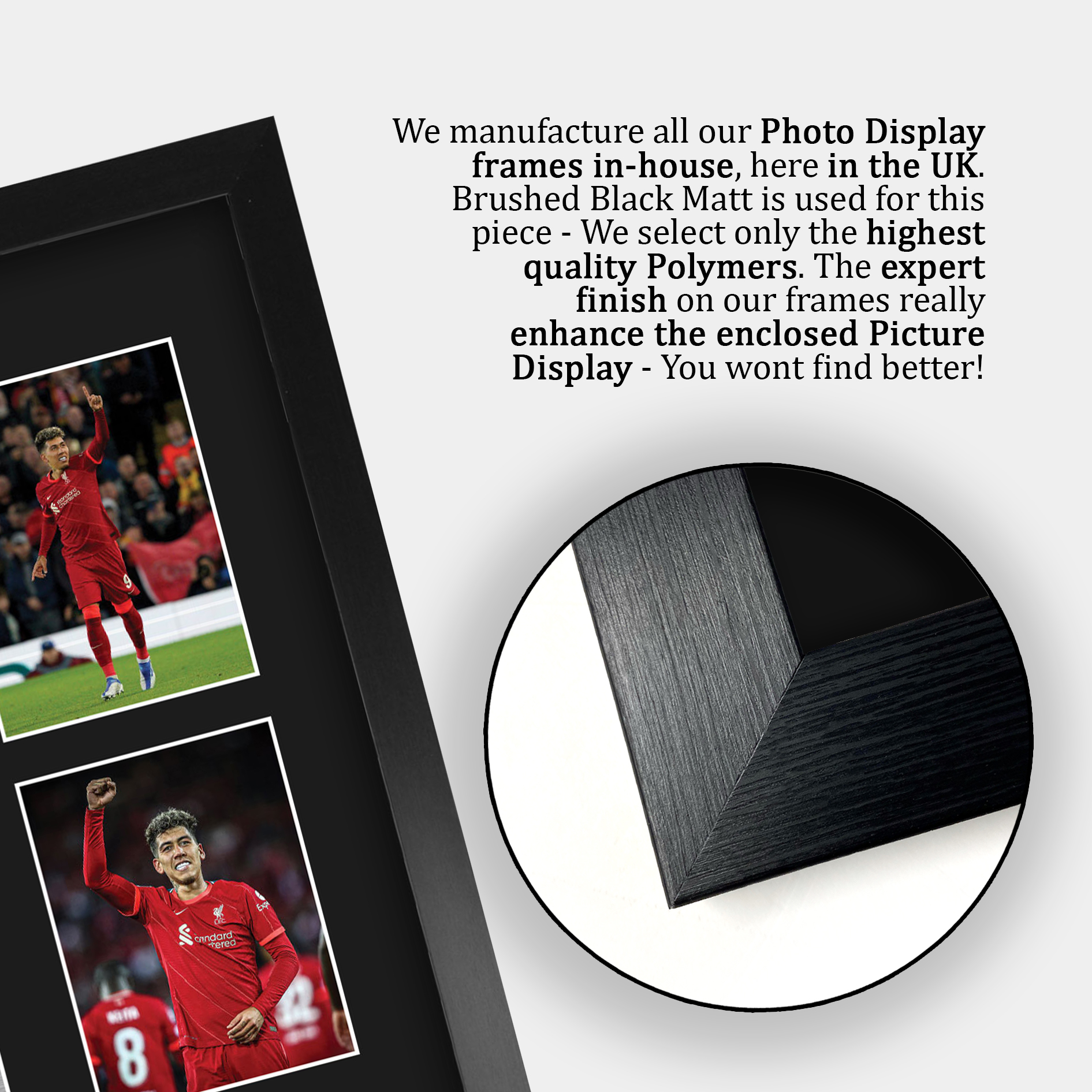 Autografo Roberto Firmino firmato A4 incorniciato stampato Liverpool stampa LFC regalo - Foto 23 di 24