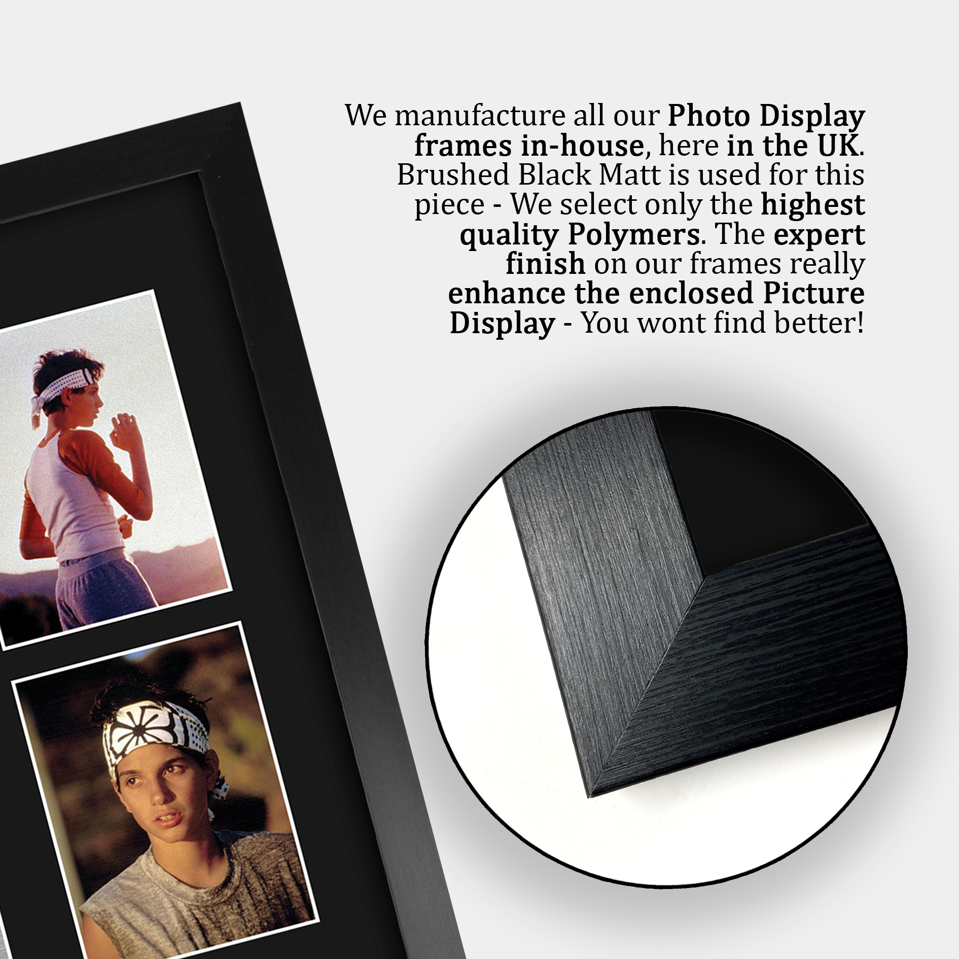 Ralph Macchio The Karate Kid Gift Framed Autograph Picture Print to Movie Fans - Picture 7 of 24