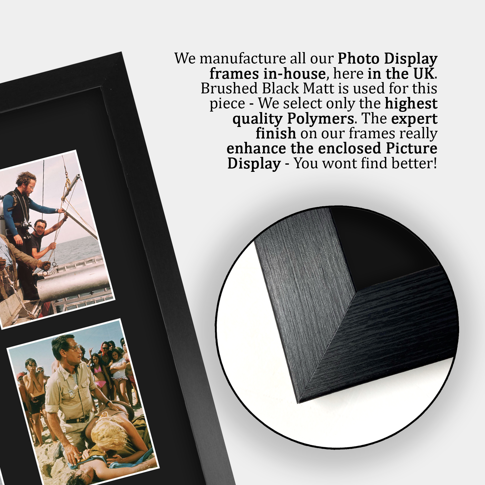Jaws Ideal Gift Printed Framed Autograph Picture to Movie Memorabilia Fans - Picture 79 of 80