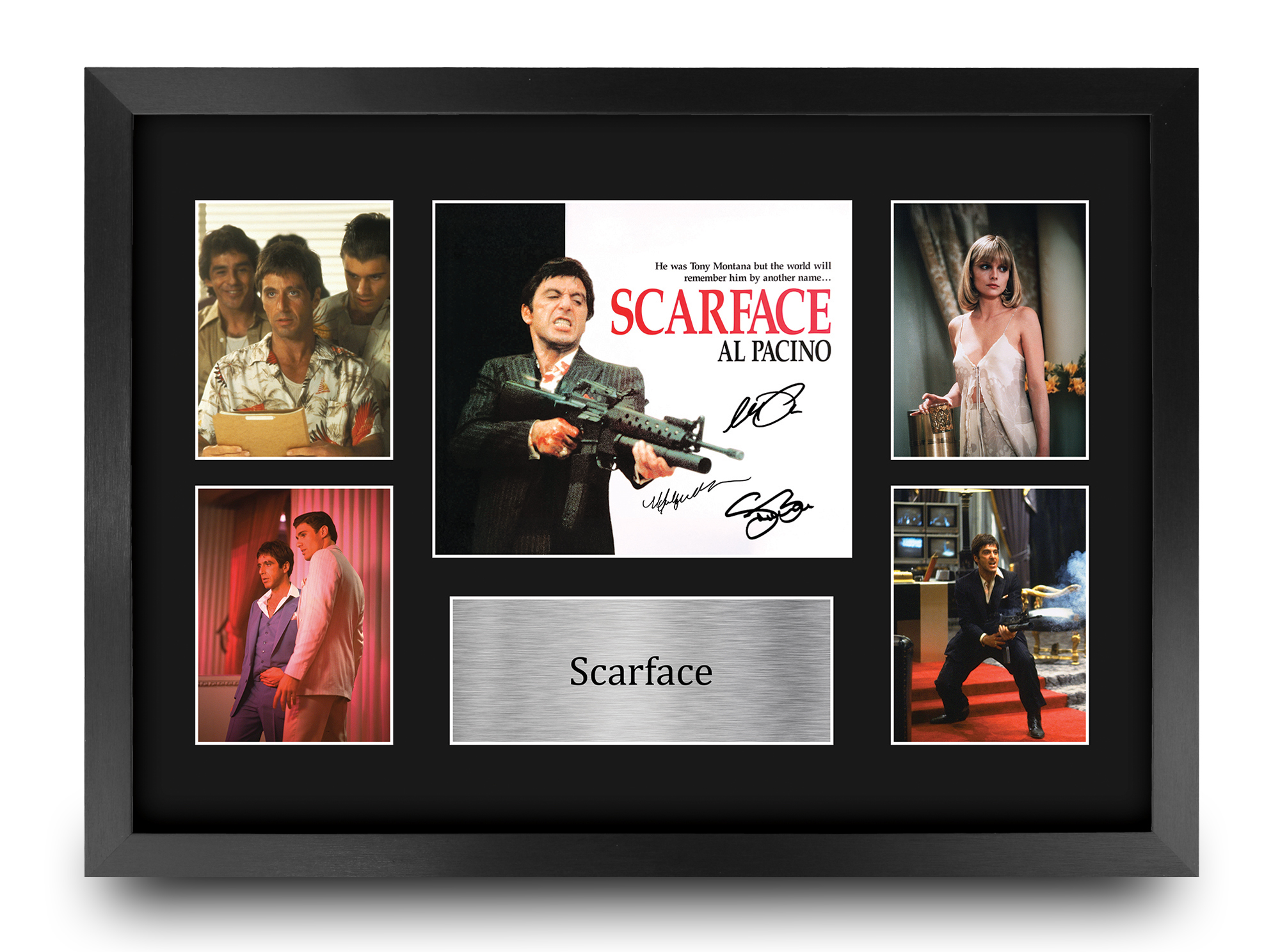 Scarface Ideal Gift Printed Framed Autograph Picture to Movie Memorabilia Fans - Picture 17 of 59