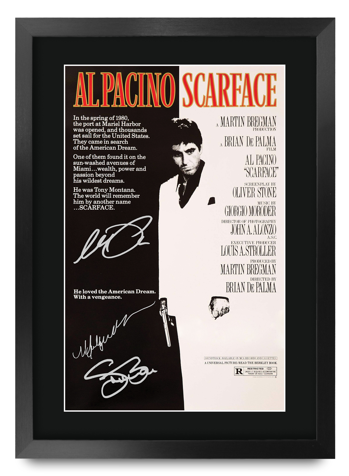 Scarface Ideal Gift Printed Framed Autograph Picture to Movie Memorabilia Fans - Picture 38 of 59