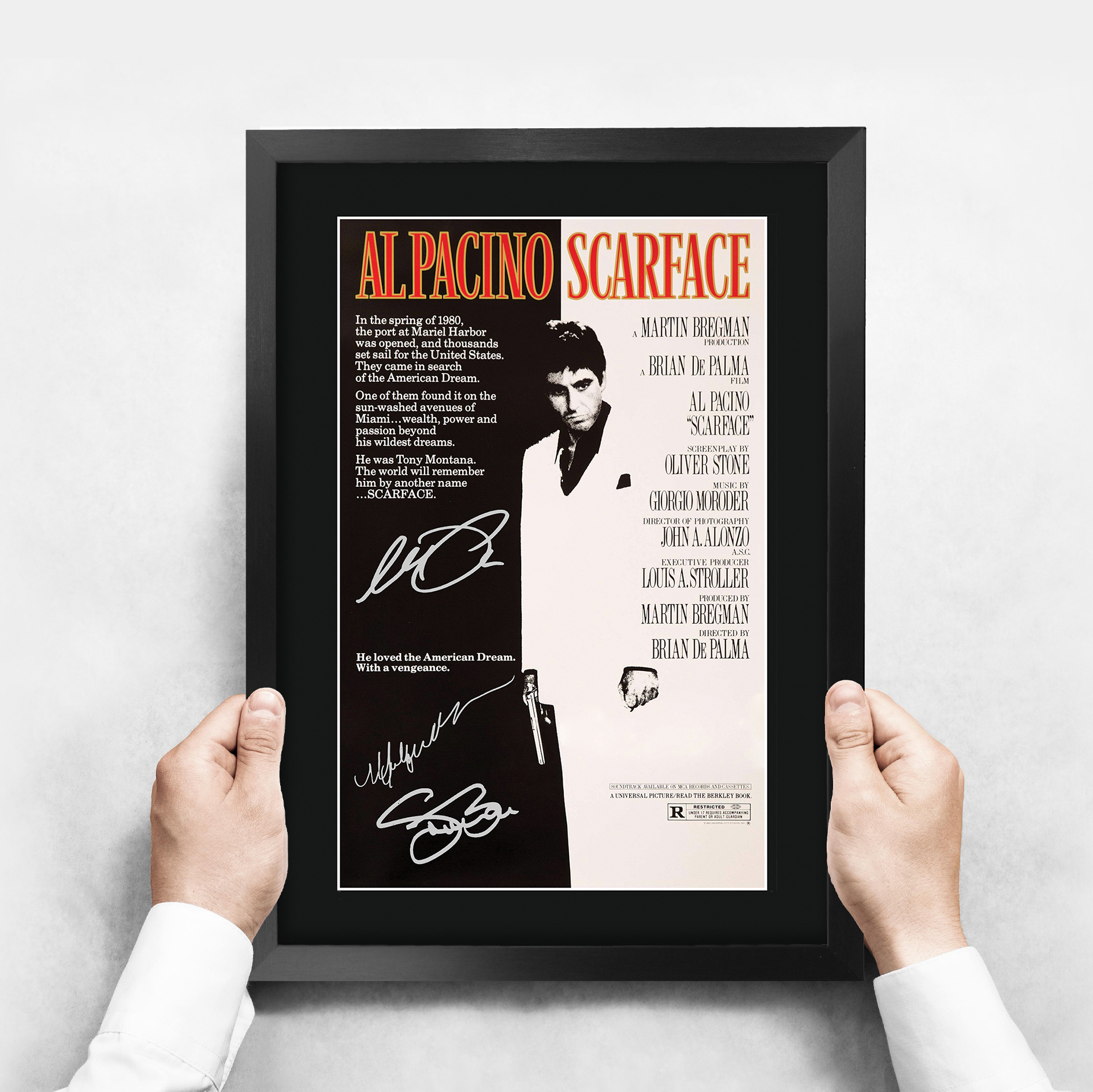 Scarface Ideal Gift Printed Framed Autograph Picture to Movie Memorabilia Fans - Picture 40 of 59