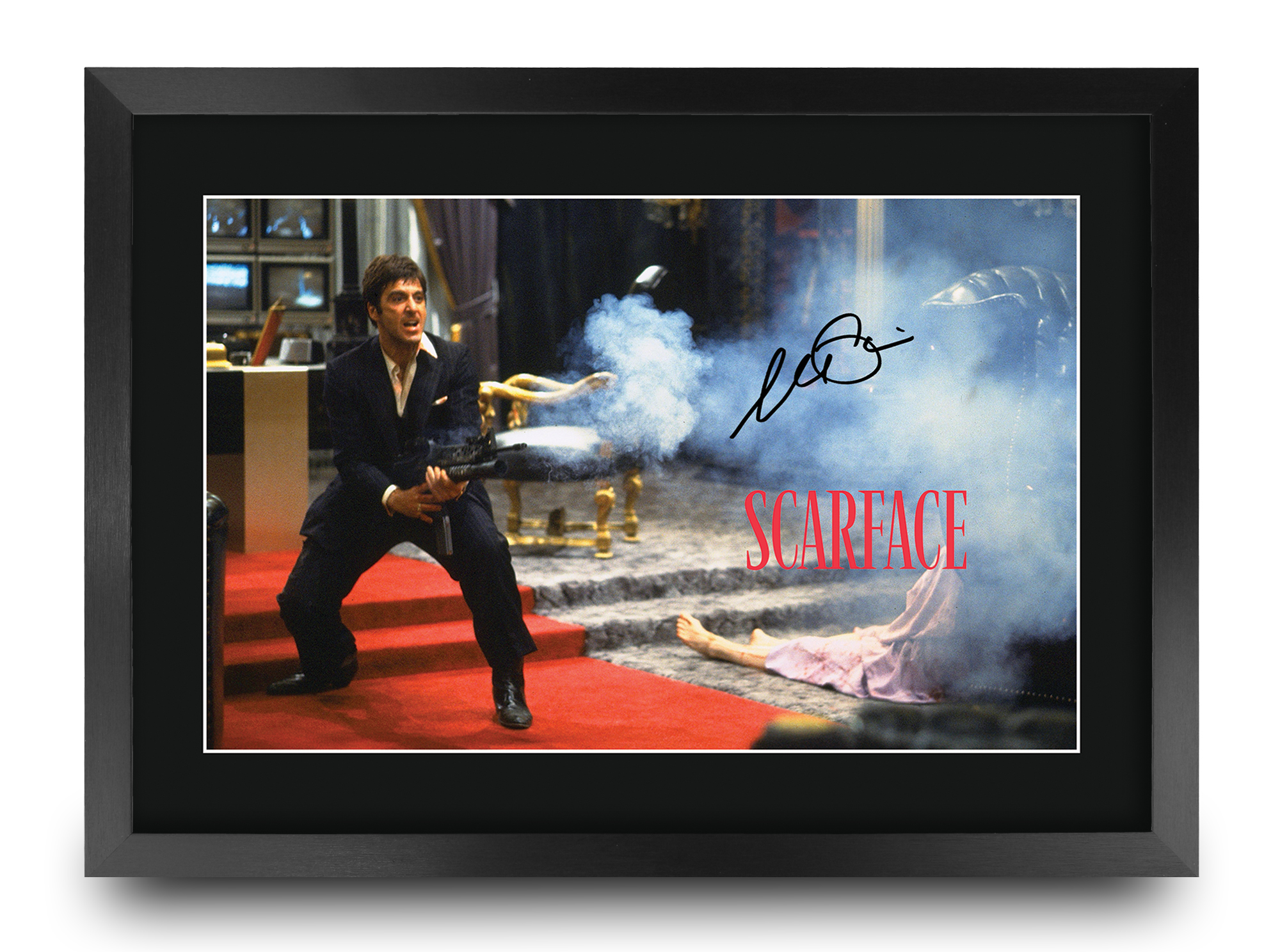 Scarface Ideal Gift Printed Framed Autograph Picture to Movie Memorabilia Fans - Picture 24 of 59