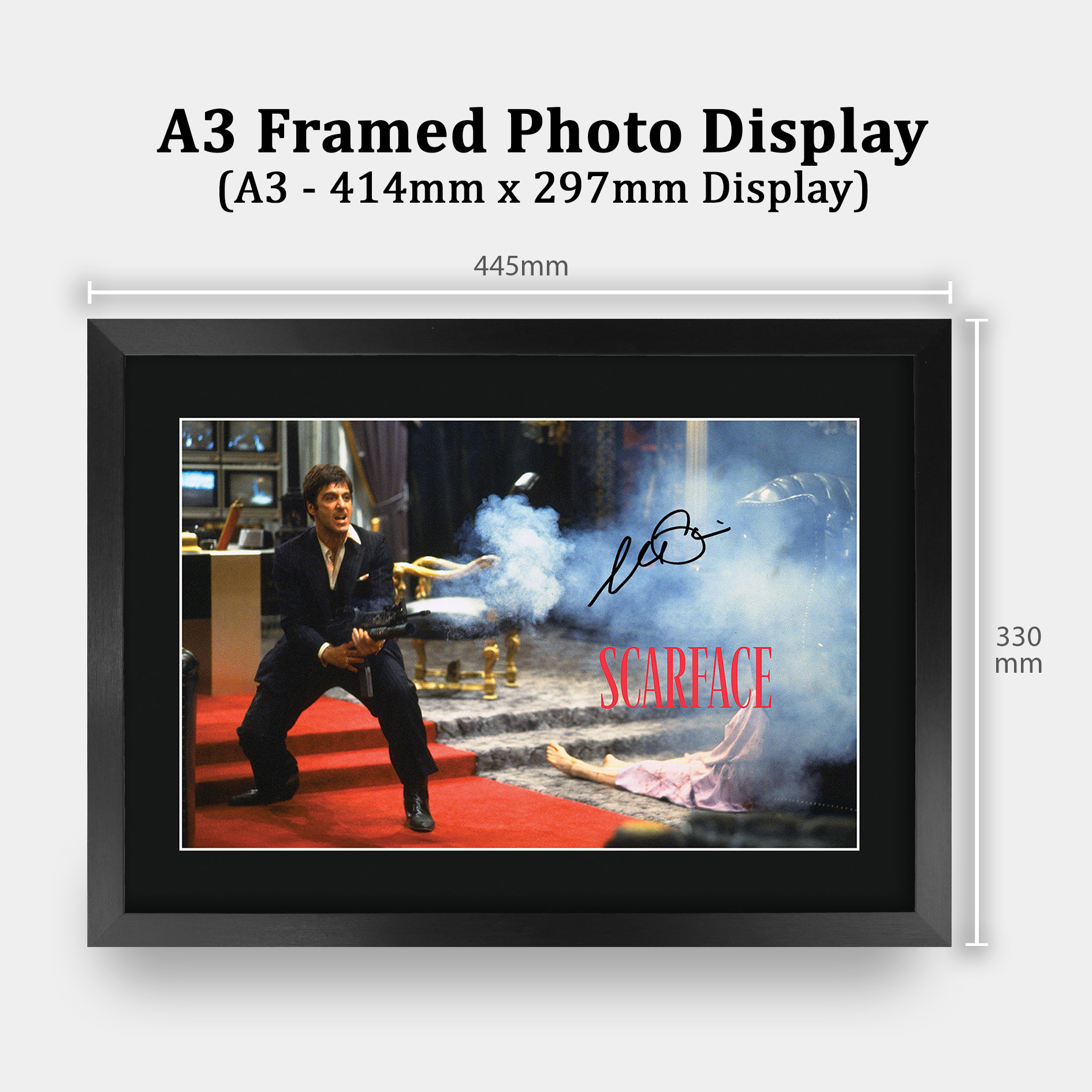 Scarface Ideal Gift Printed Framed Autograph Picture to Movie Memorabilia Fans - Picture 25 of 59