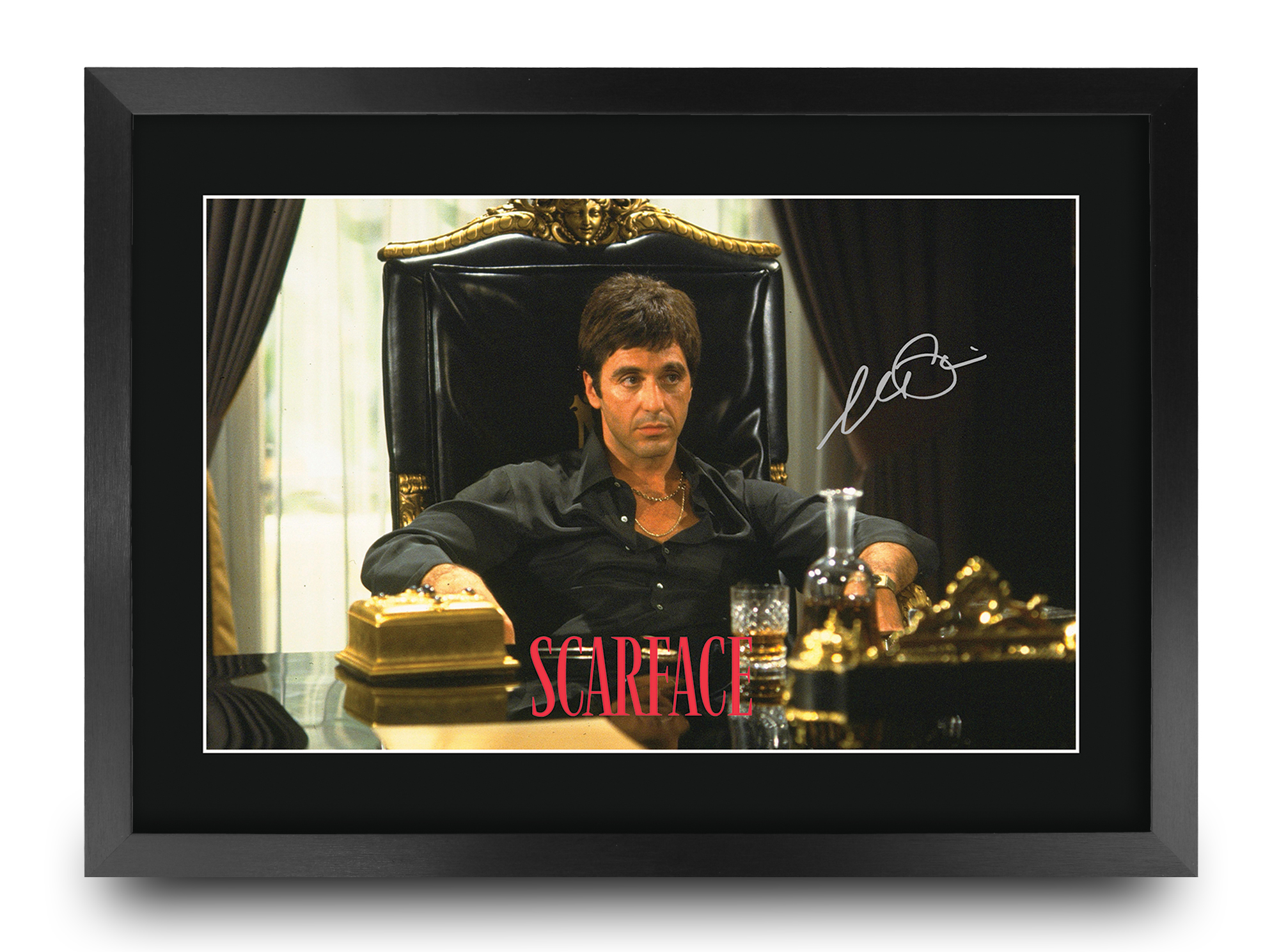 Scarface Ideal Gift Printed Framed Autograph Picture to Movie Memorabilia Fans - Picture 31 of 59