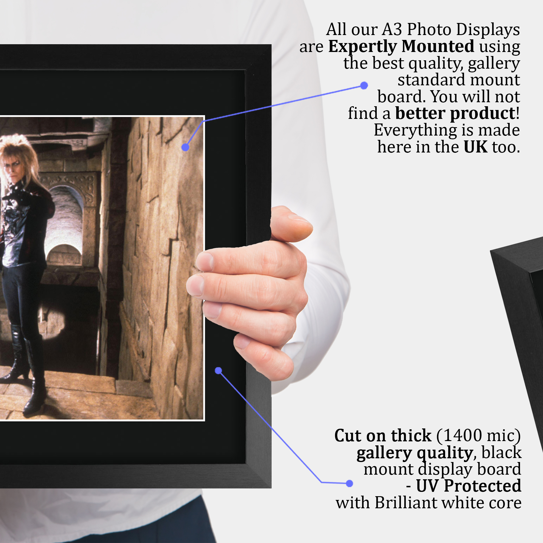 Labyrinth Ideal Gift Printed Framed Autograph Picture to Movie Memorabilia Fans - Picture 5 of 45