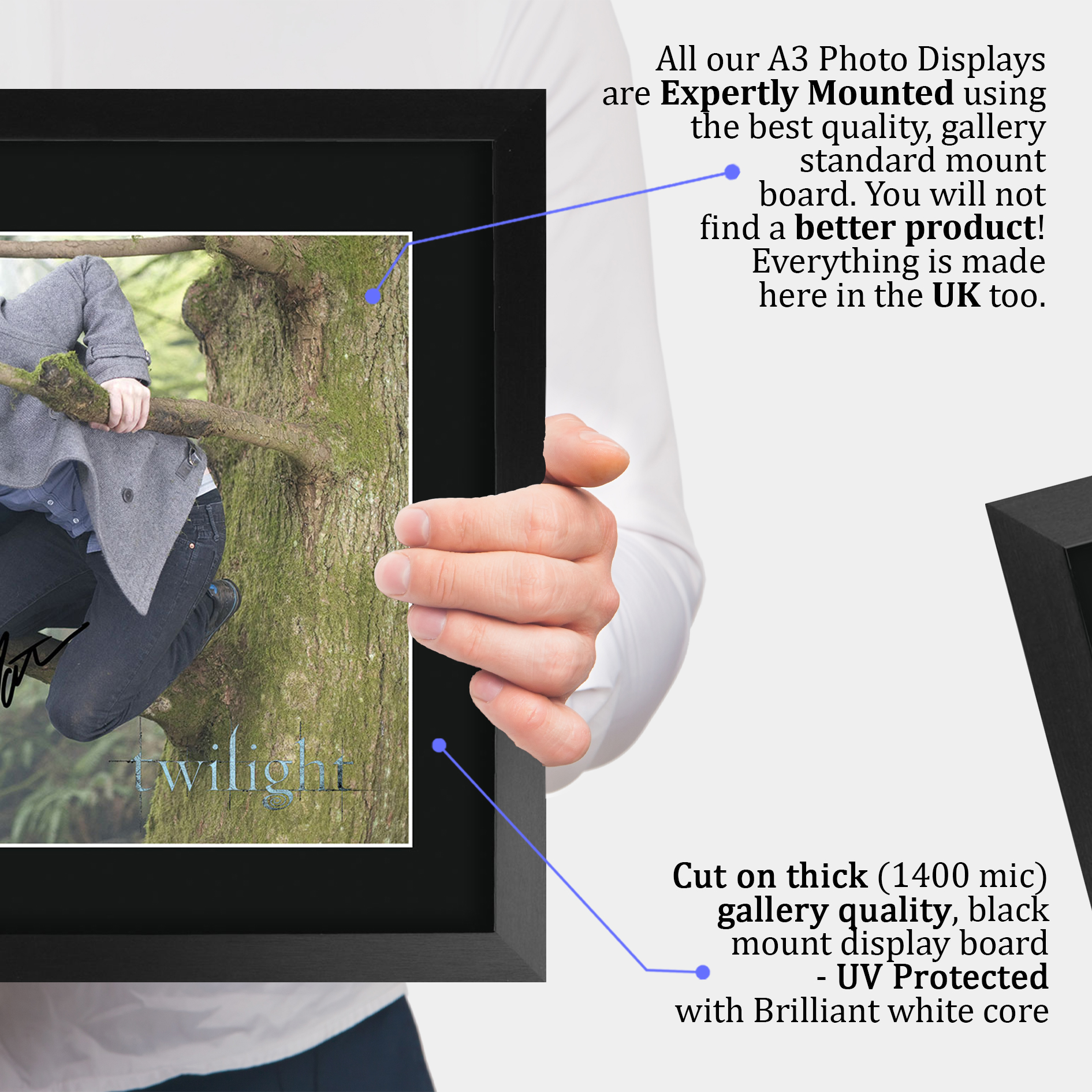 Twilight Ideal Gift Printed Framed Autograph Picture to Movie Memorabilia Fans - Imagen 61 de 85