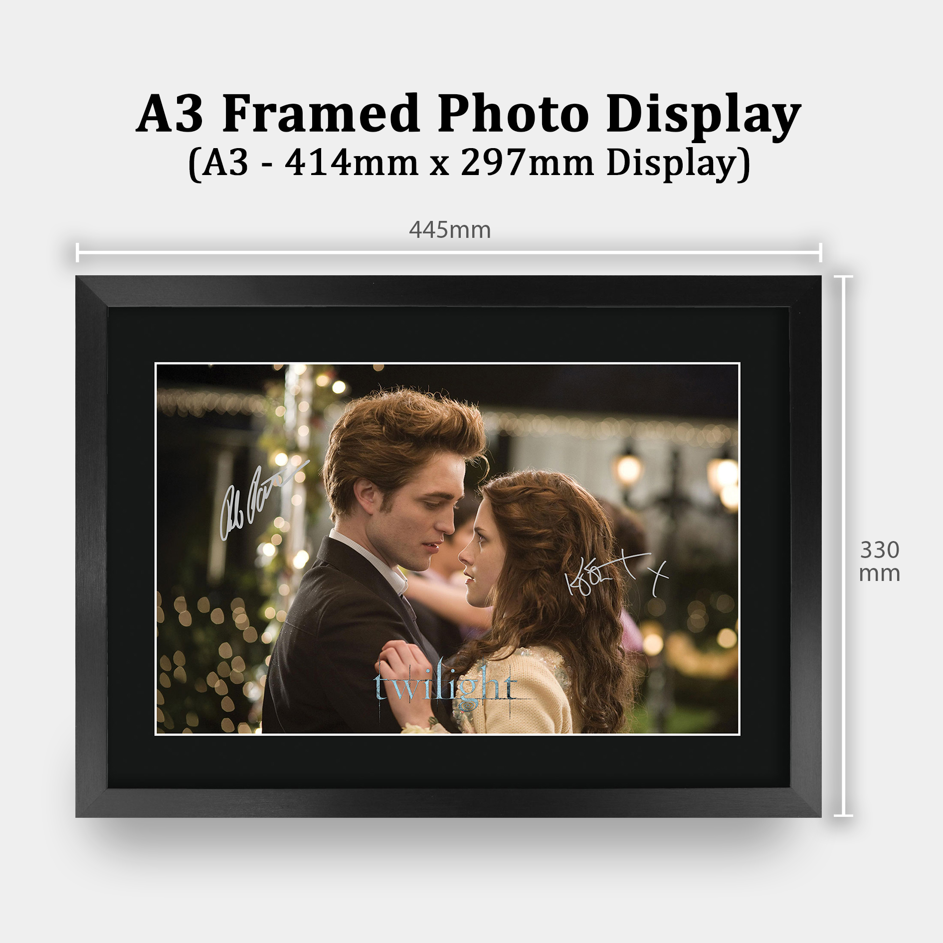Twilight Ideal Gift Printed Framed Autograph Picture to Movie Memorabilia Fans - Imagen 52 de 85