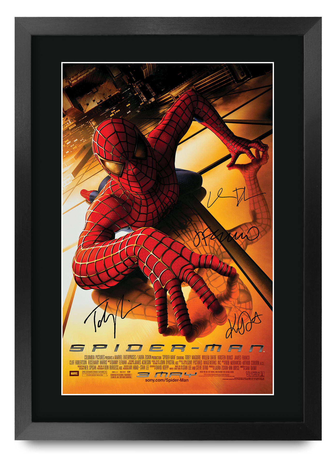 Spider-Man Toby Maguire Gift Idea Printed A3 Framed Poster Signed a Movie Fans - Picture 2 of 22