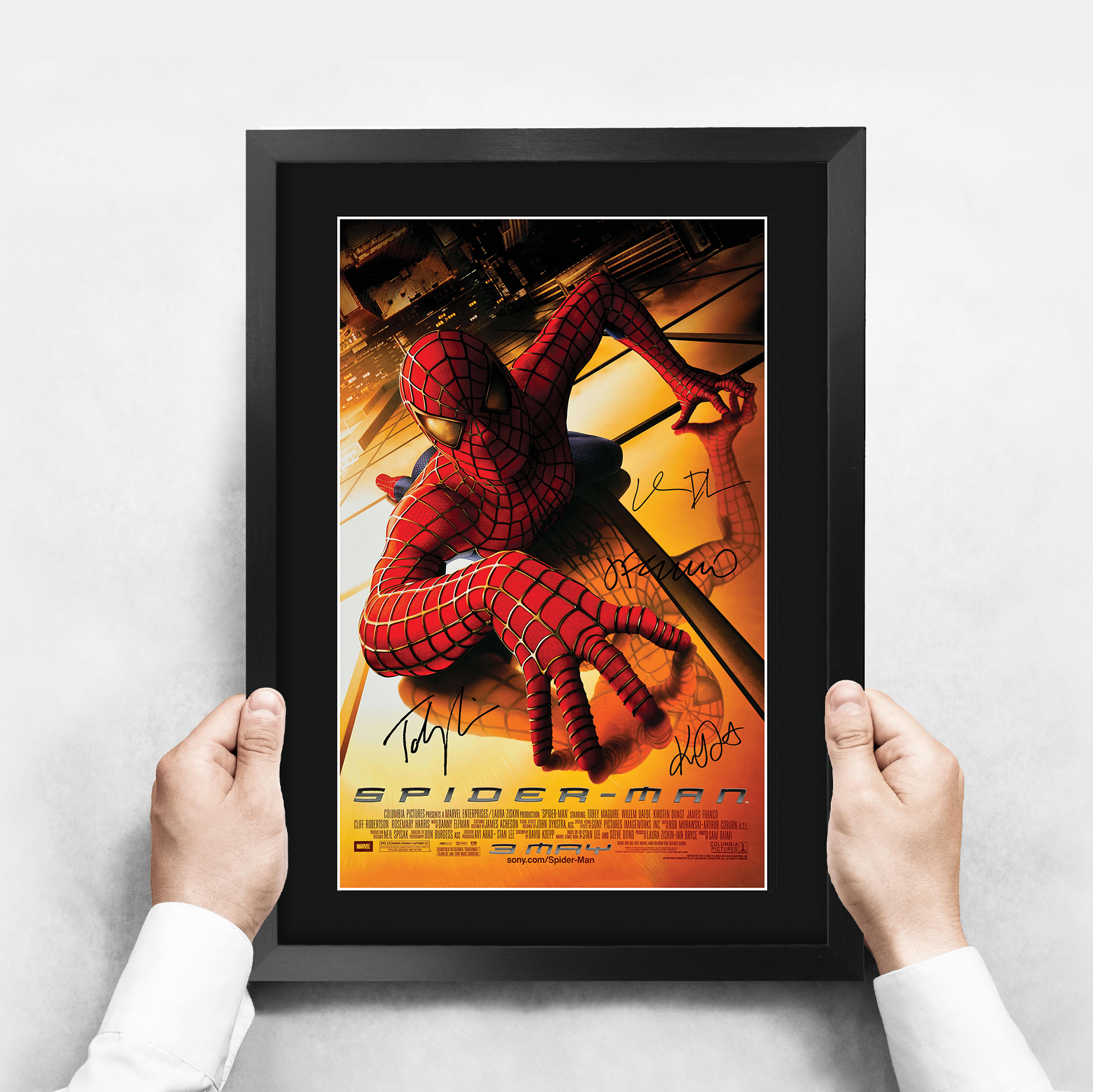 Spider-Man Toby Maguire Gift Idea Printed A3 Framed Poster Signed a Movie Fans - Picture 4 of 22