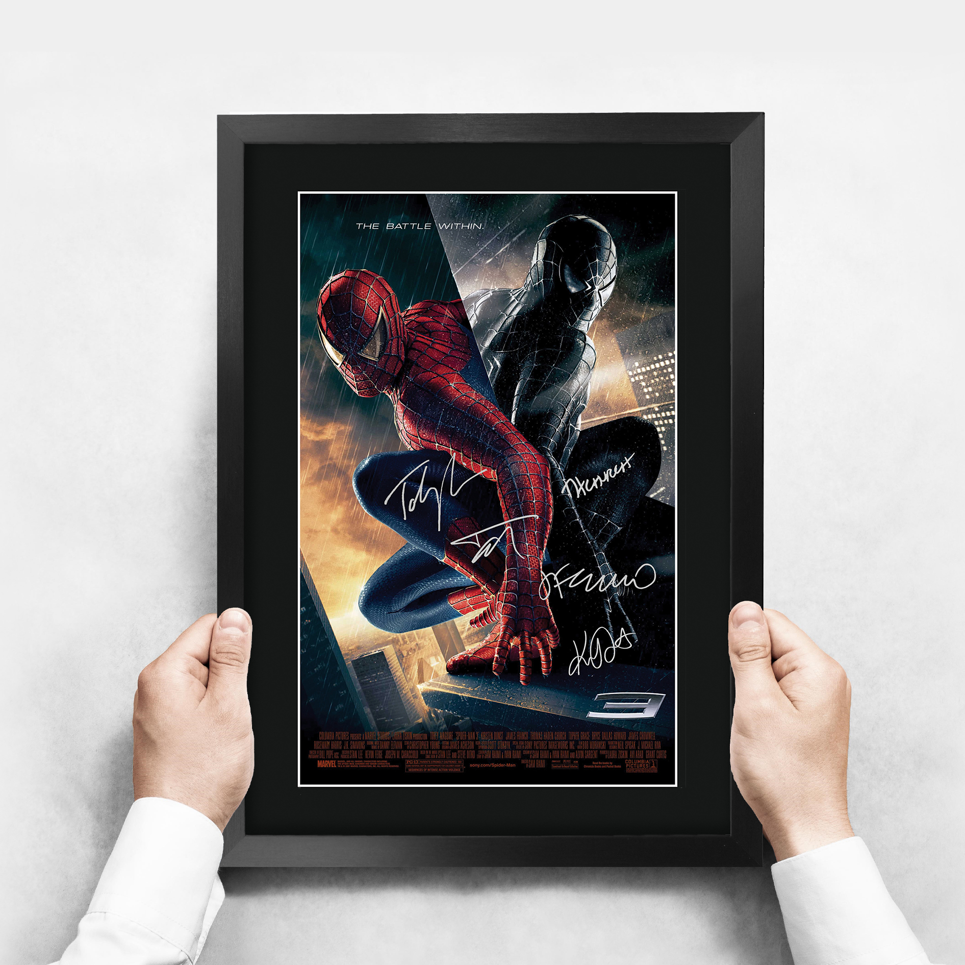 Spider-Man Toby Maguire Gift Idea Printed A3 Framed Poster Signed a Movie Fans - Picture 18 of 22