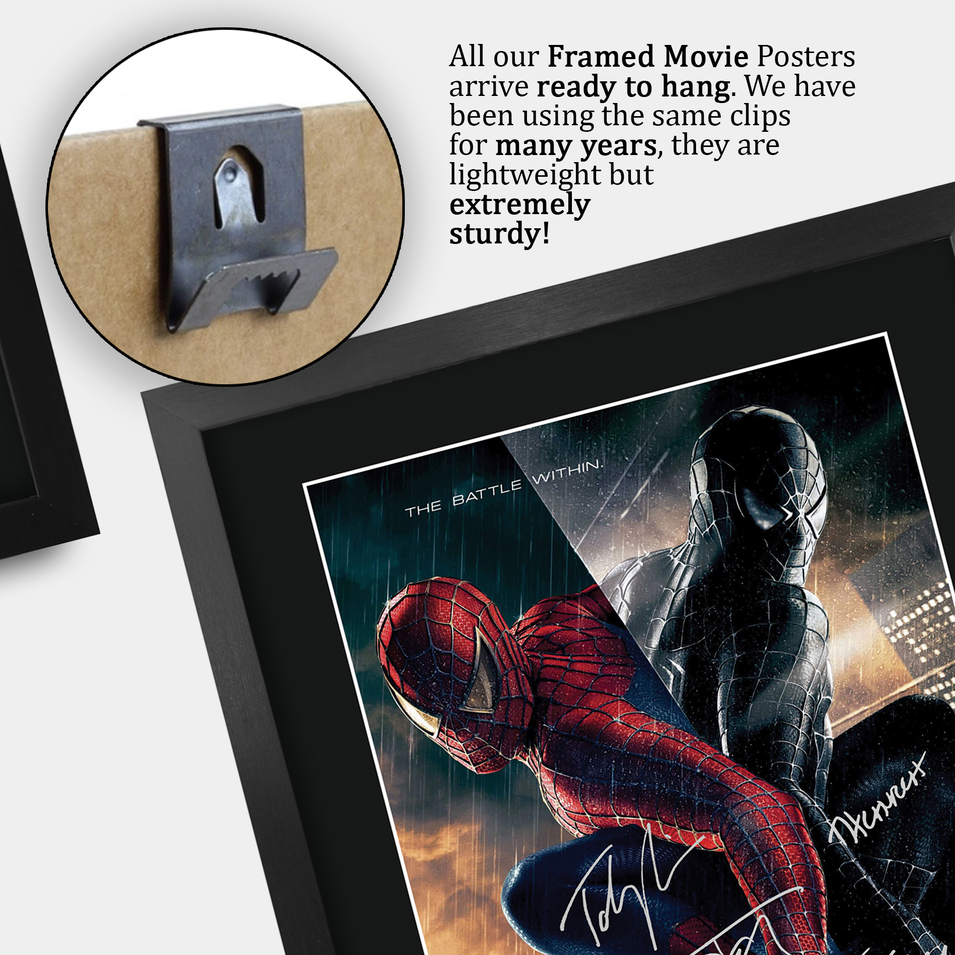Spider-Man Toby Maguire Gift Idea Printed A3 Framed Poster Signed a Movie Fans - Picture 20 of 22