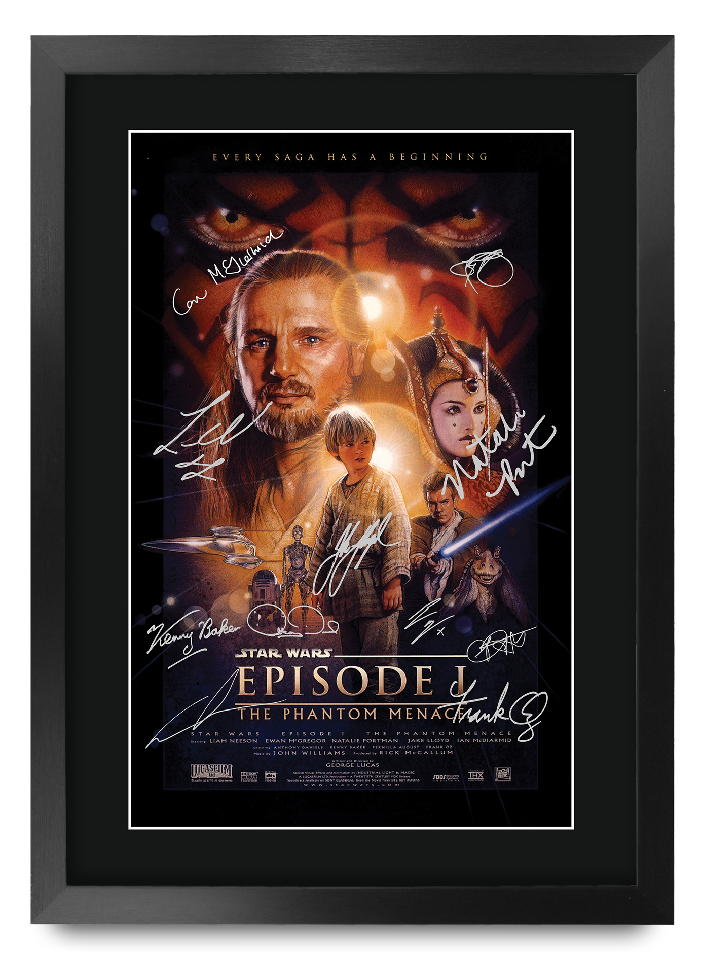 Star Wars A3 Framed Movie Film Poster Collection Signed Printed Saga Trilogy Star Wars A3 Framed Movie Film Poster Collection Signed Printed Saga Trilogy