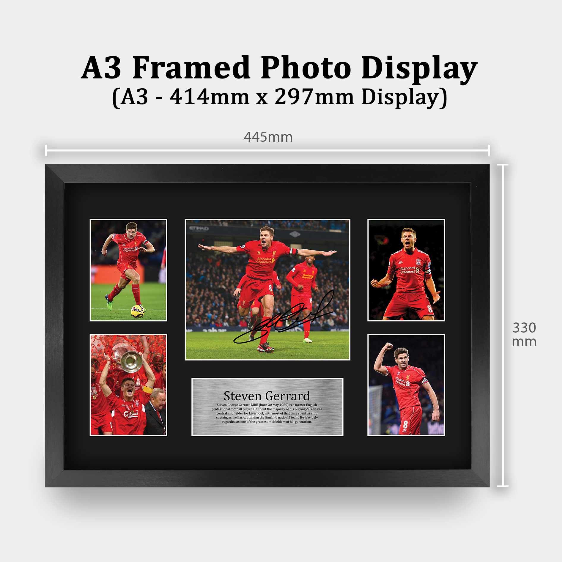 Poster Steven Gerrard – Liverpool 2004/05 – Tailles A5 à A0 – Coconapple