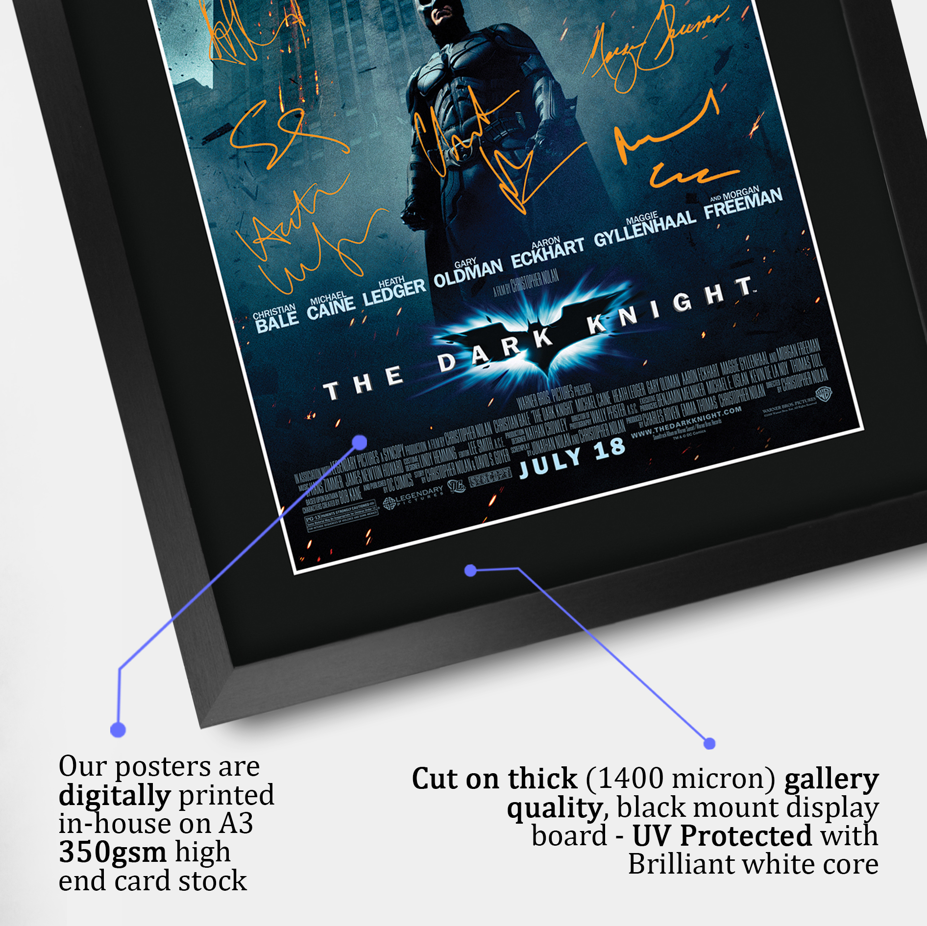 Batman Begins Excellent Gift Idea Printed Poster Framed Picture for Movie Fans - Picture 12 of 85
