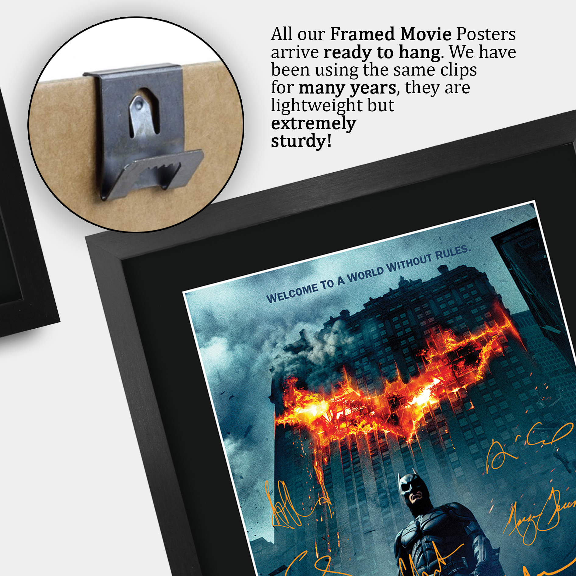 Batman Begins Excellent Gift Idea Printed Poster Framed Picture for Movie Fans - Picture 13 of 85