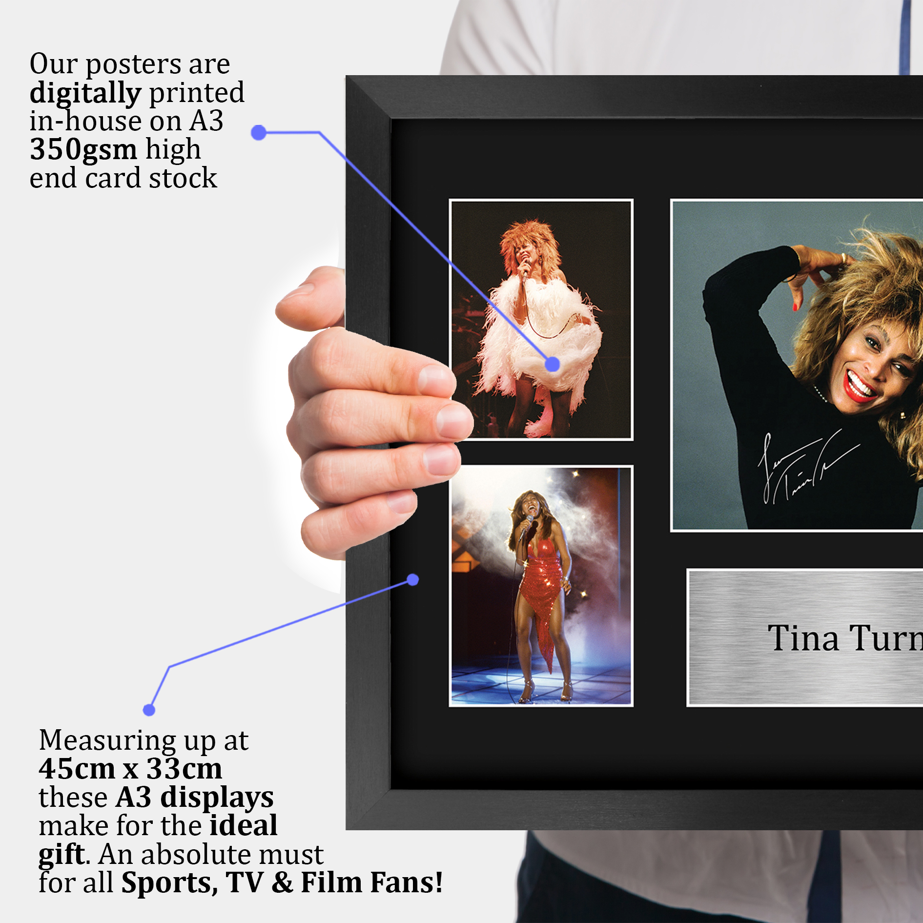 Tina Turner Signed Pre Printed Autograph A4 Photo Gift For a Blues Fan - Picture 20 of 24