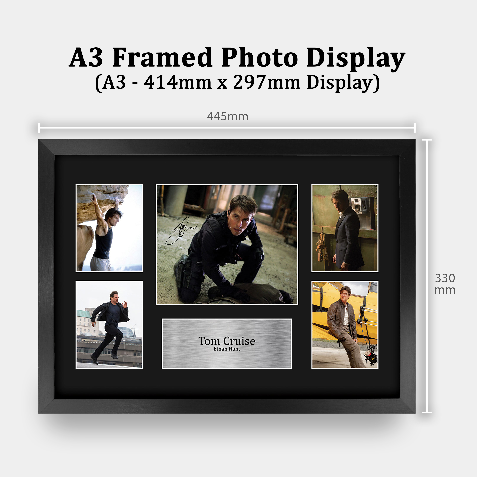 Tom Cruise Mission Impossible Gift Framed Autograph Picture Print to Movie Fans - Picture 19 of 24