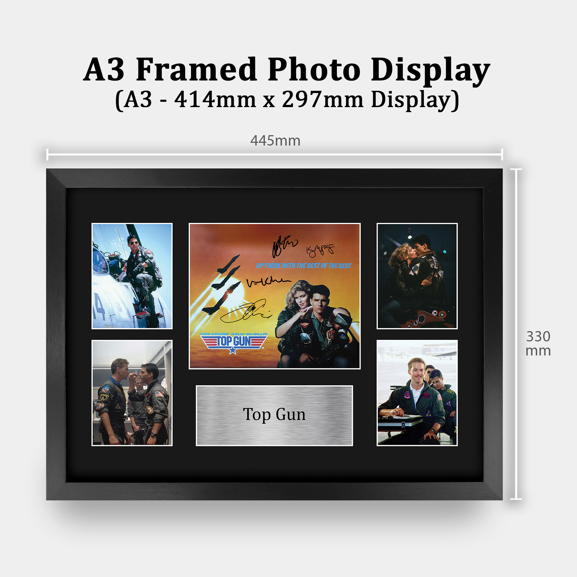 Top Gun Maverick Cool Gift Idea Framed Autograph Picture Print to Movie Fans - Picture 19 of 59
