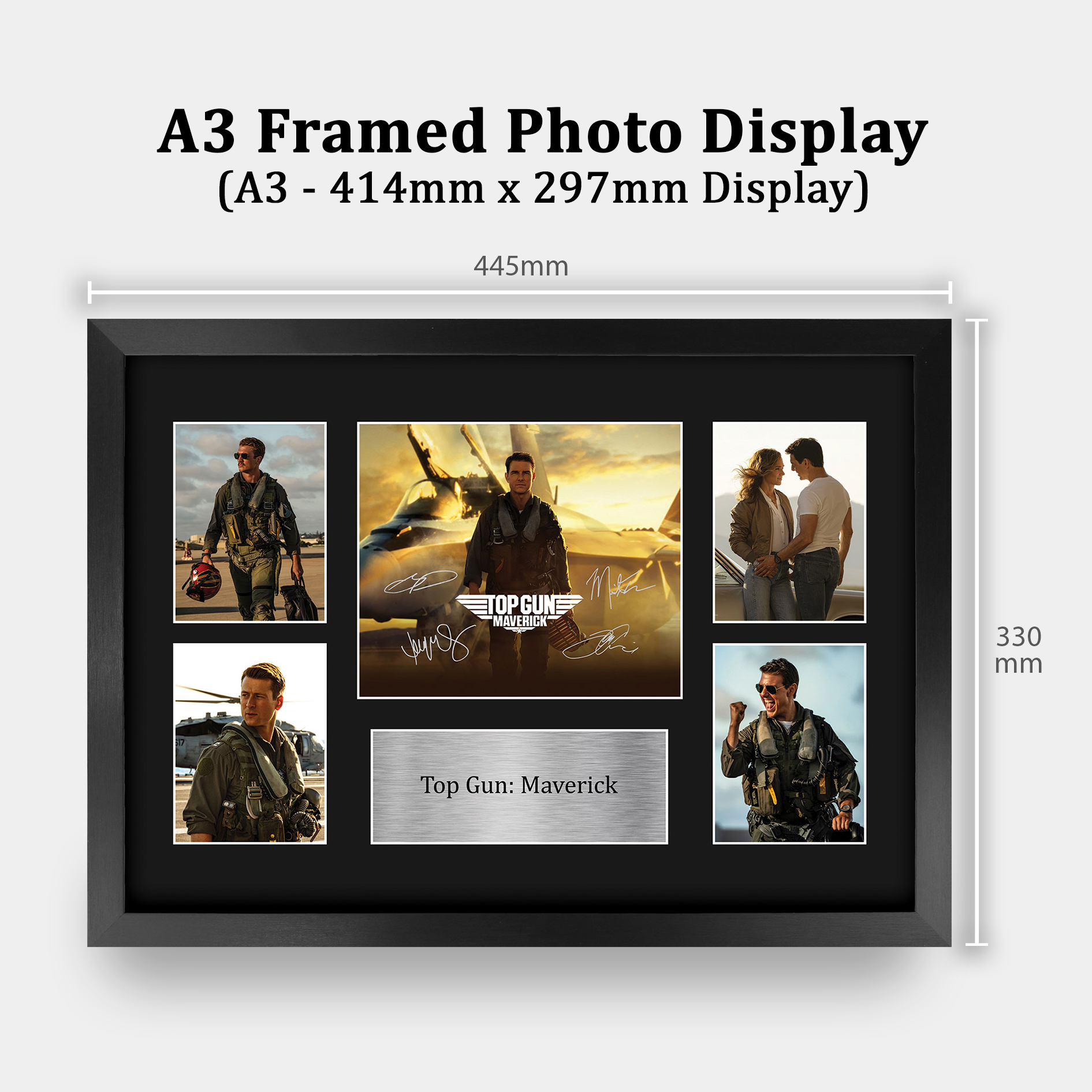 Top Gun Maverick Cool Gift Idea Framed Autograph Picture Print to Movie Fans - Picture 26 of 59