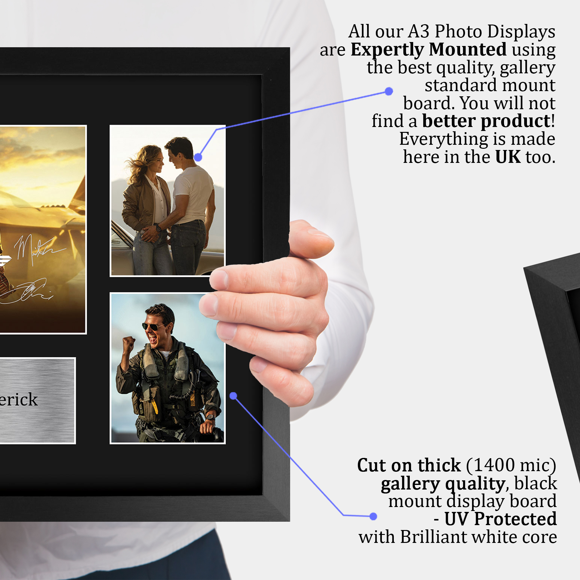 Top Gun Maverick Cool Gift Idea Framed Autograph Picture Print to Movie Fans - Picture 28 of 59