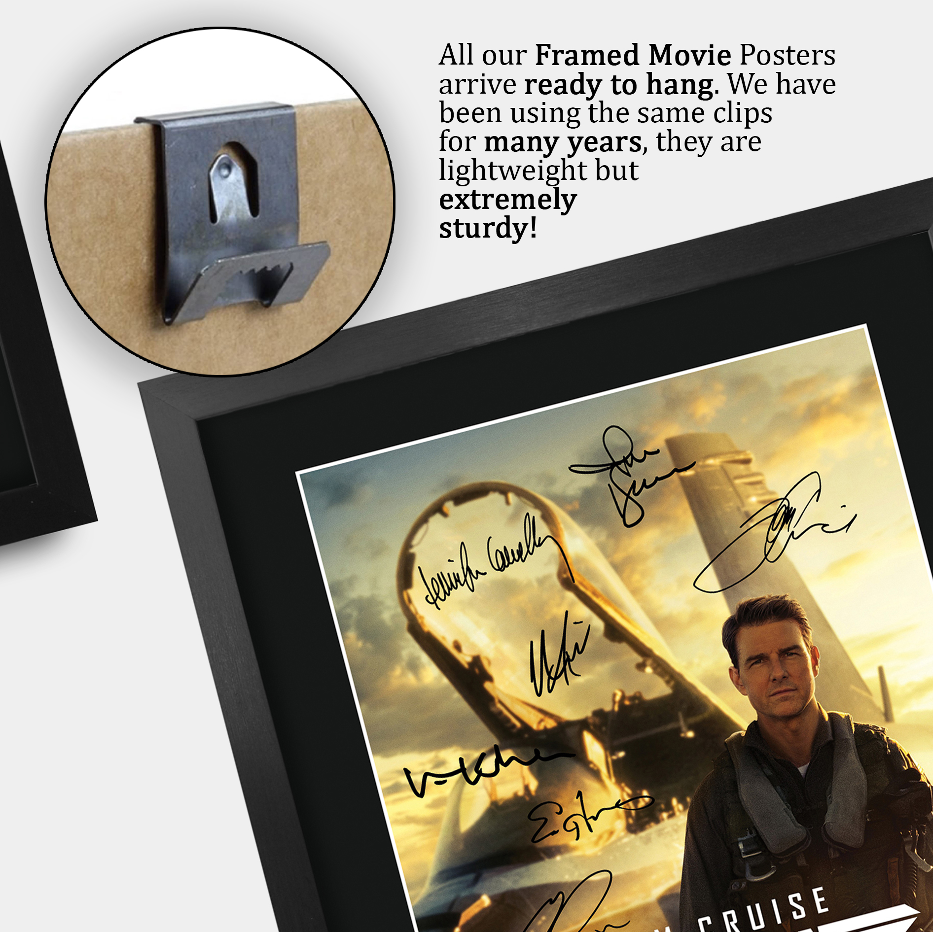 Top Gun Maverick Cool Gift Idea Framed Autograph Picture Print to Movie Fans - Picture 36 of 59