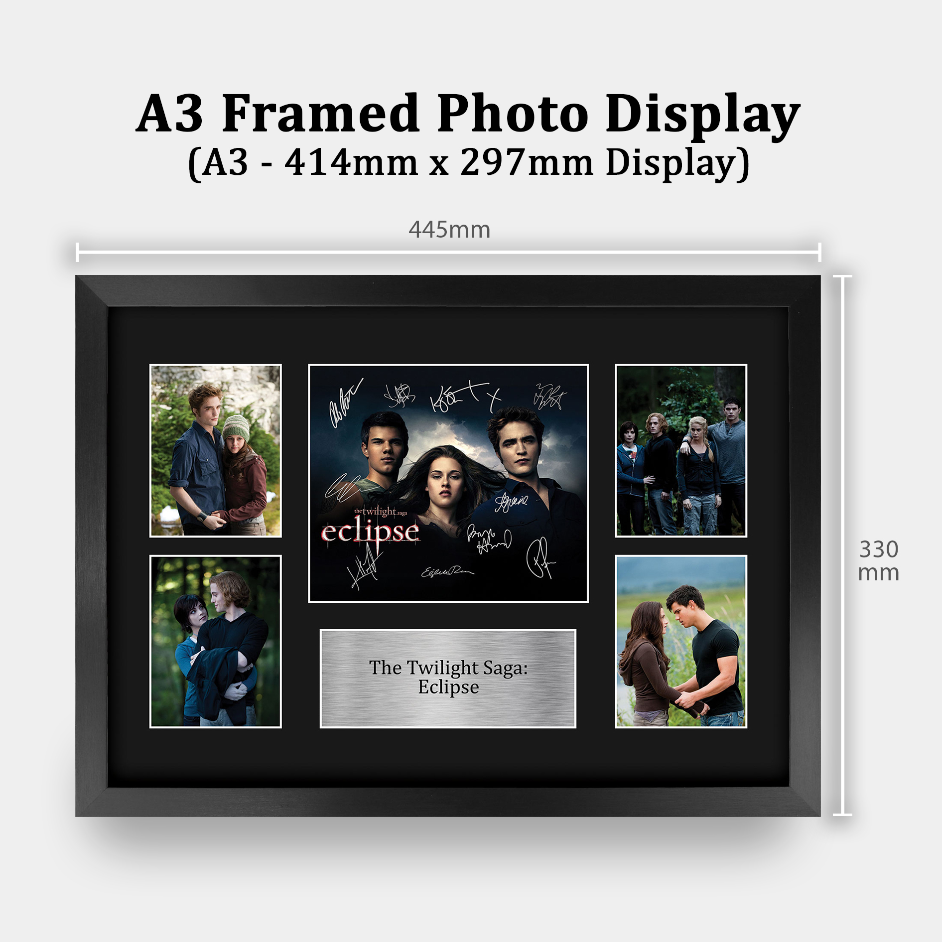 Twilight Ideal Gift Printed Framed Autograph Picture to Movie Memorabilia Fans - Imagen 66 de 85