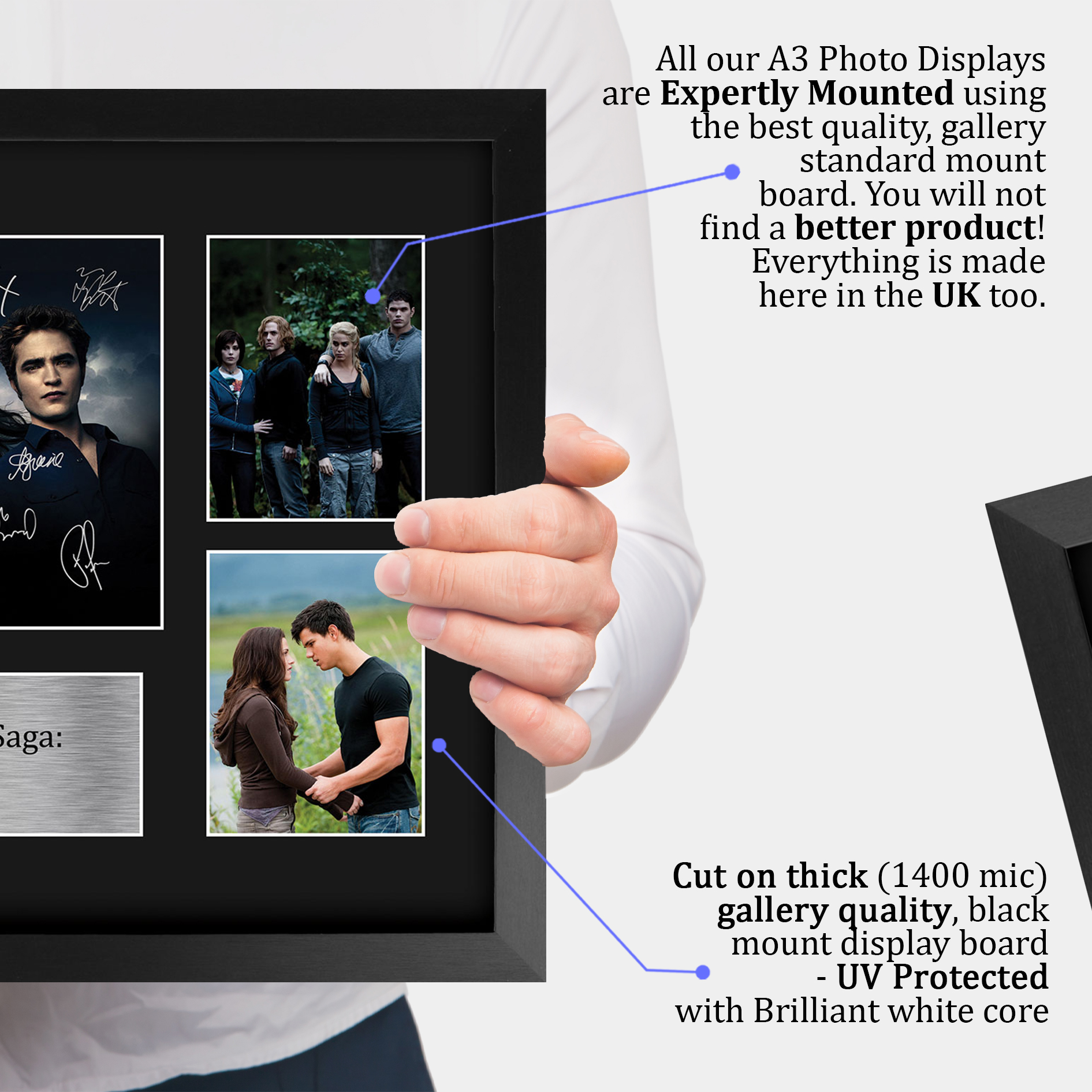 Twilight Ideal Gift Printed Framed Autograph Picture to Movie Memorabilia Fans - Imagen 68 de 85