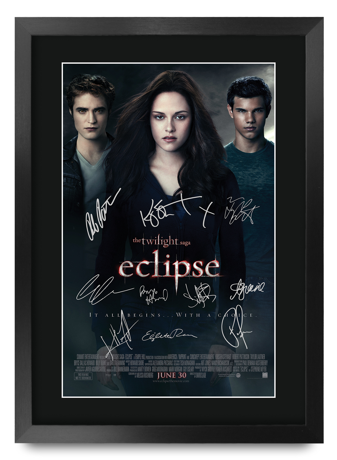 Twilight Ideal Gift Printed Framed Autograph Picture to Movie Memorabilia Fans - Imagen 44 de 85