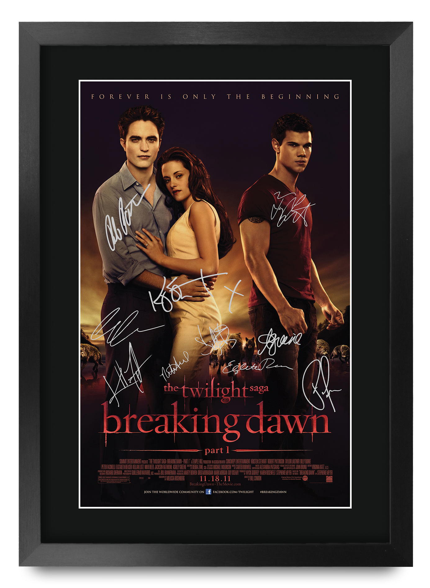 Twilight Ideal Gift Printed Framed Autograph Picture to Movie Memorabilia Fans - Imagen 37 de 85