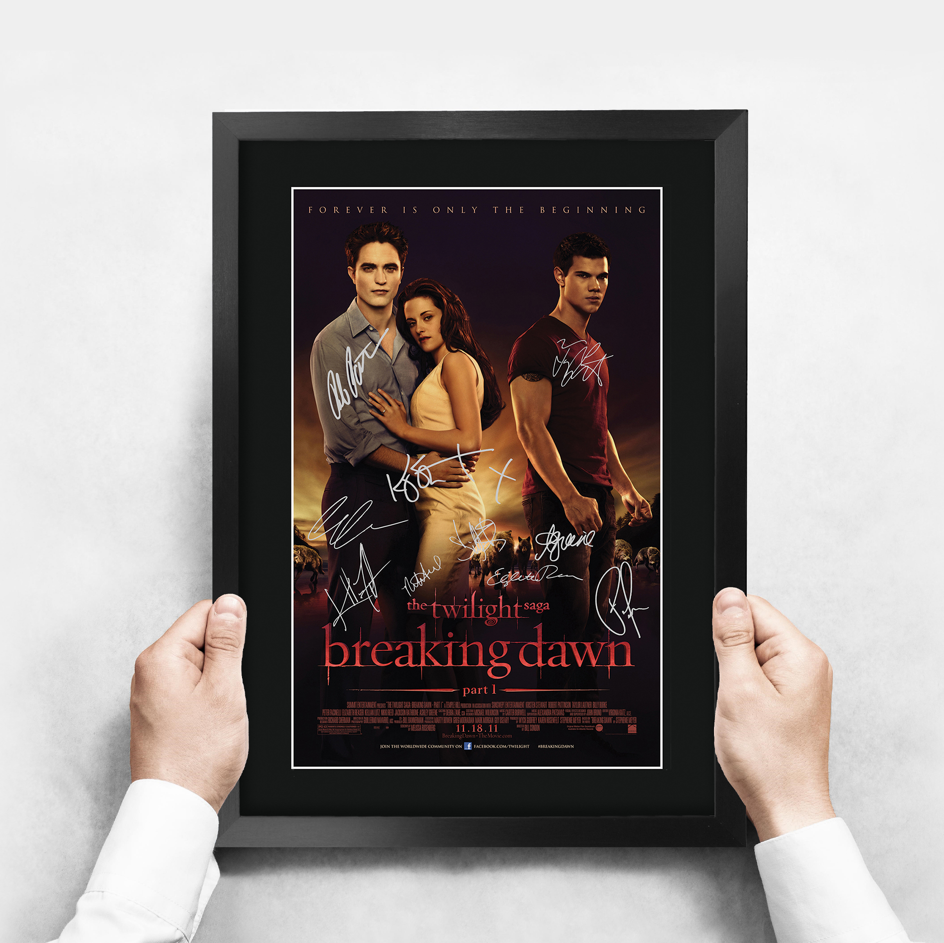 Twilight Ideal Gift Printed Framed Autograph Picture to Movie Memorabilia Fans - Imagen 39 de 85