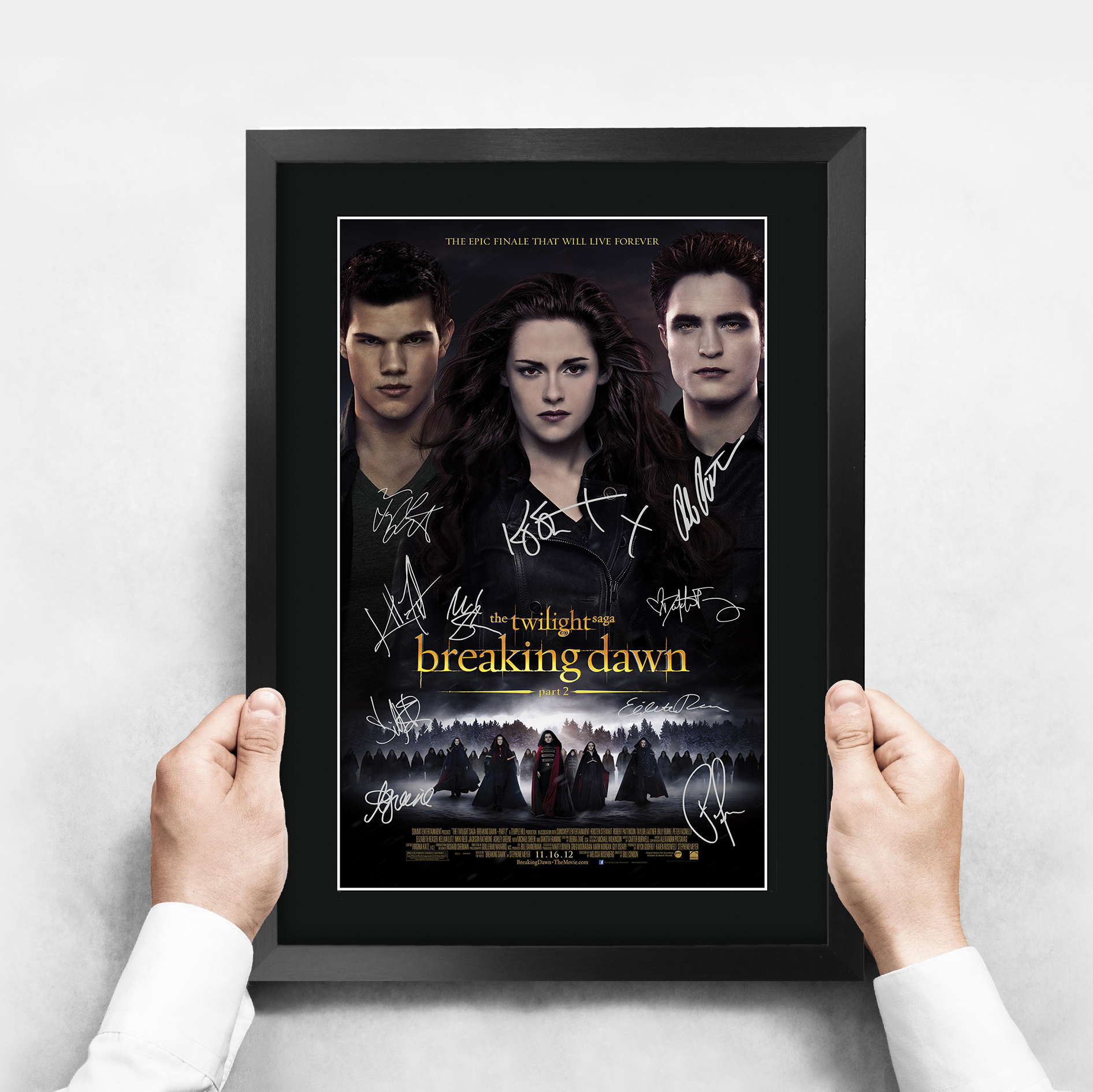 Twilight Ideal Gift Printed Framed Autograph Picture to Movie Memorabilia Fans - Imagen 32 de 85