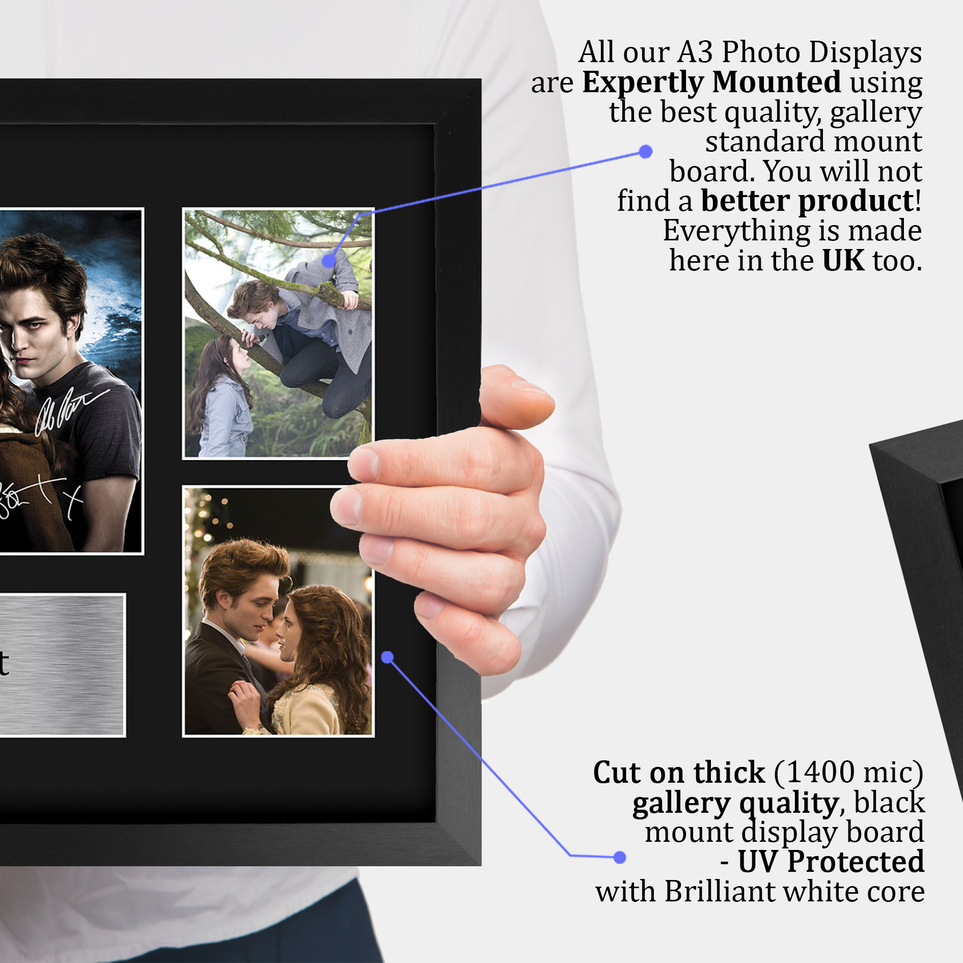 Twilight Ideal Gift Printed Framed Autograph Picture to Movie Memorabilia Fans - Imagen 75 de 85