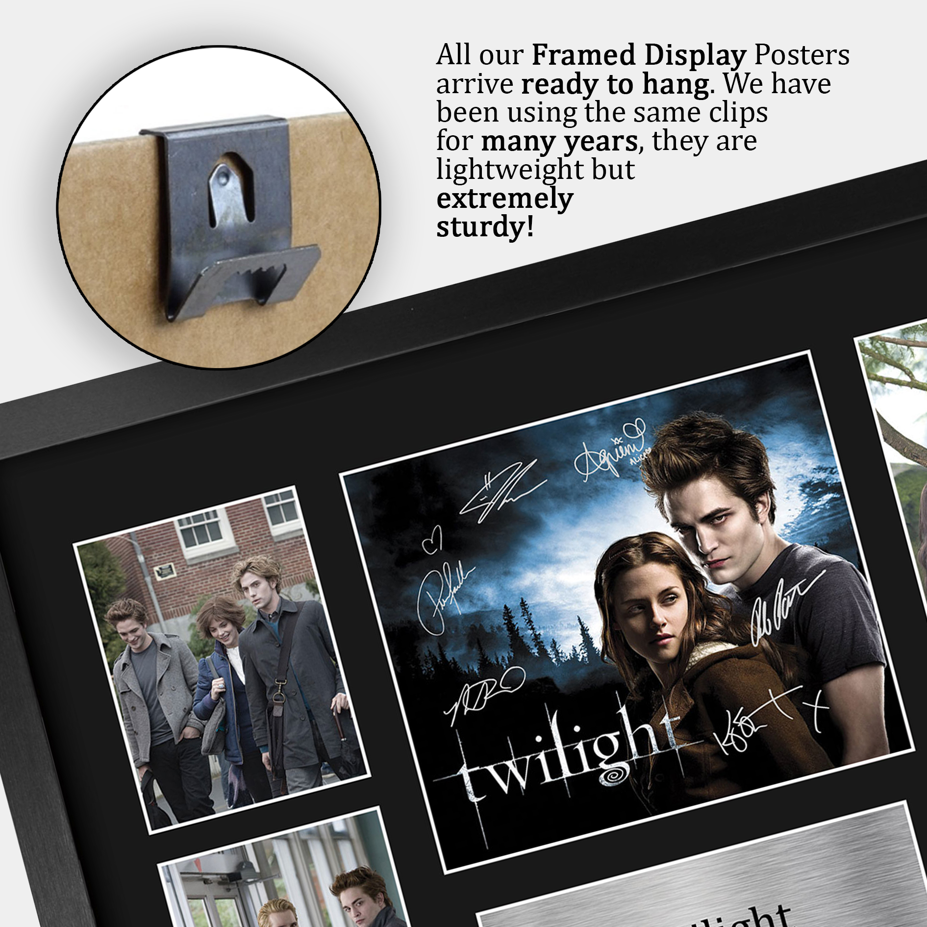 Twilight Ideal Gift Printed Framed Autograph Picture to Movie Memorabilia Fans - Imagen 76 de 85