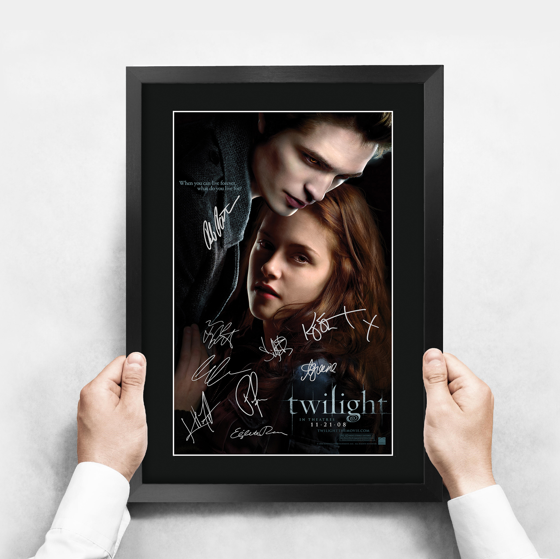 Twilight Ideal Gift Printed Framed Autograph Picture to Movie Memorabilia Fans - Imagen 25 de 85